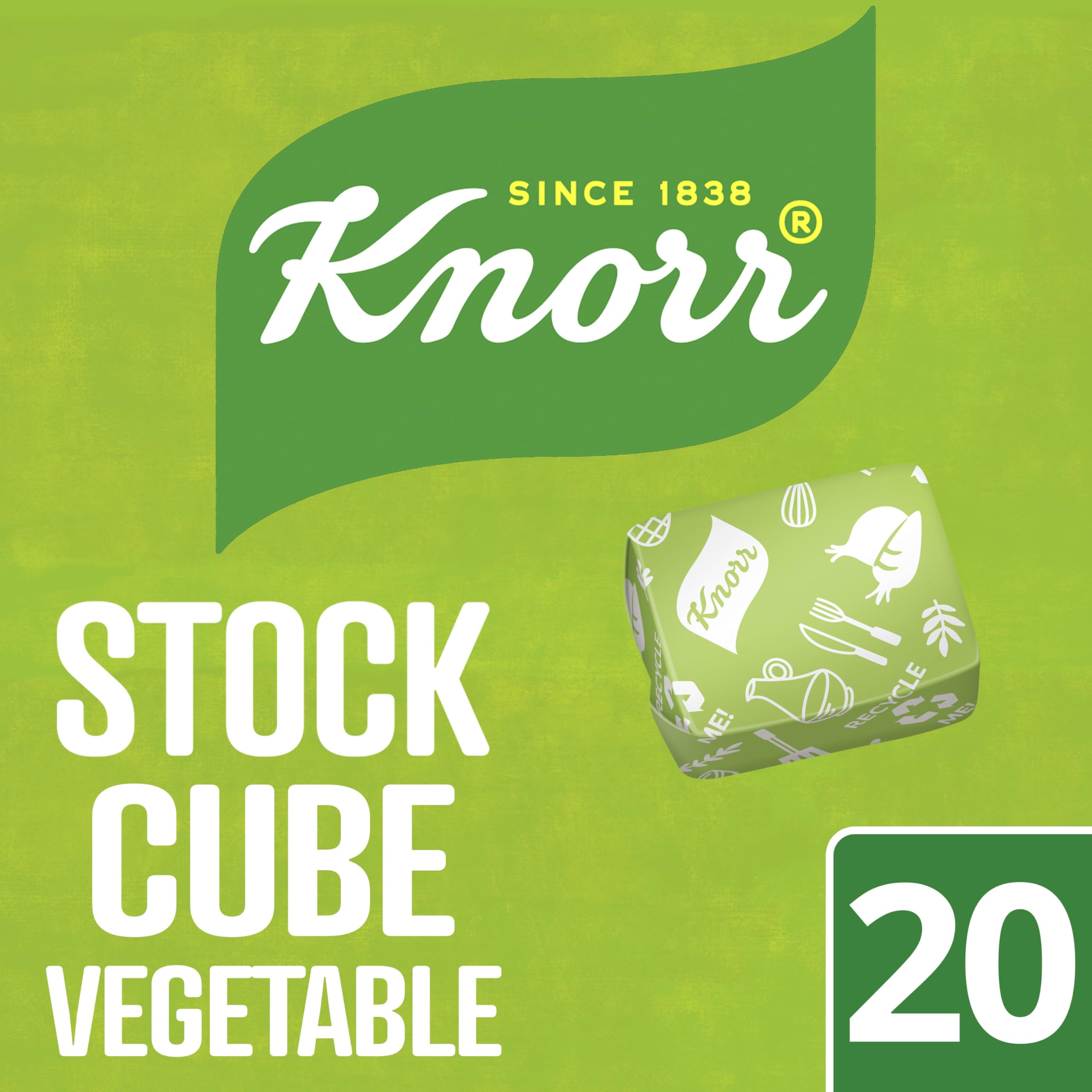Knorr Vegetable Stock Cubes - Rich Flavour, Gluten-Free | 20 x 10 g 2