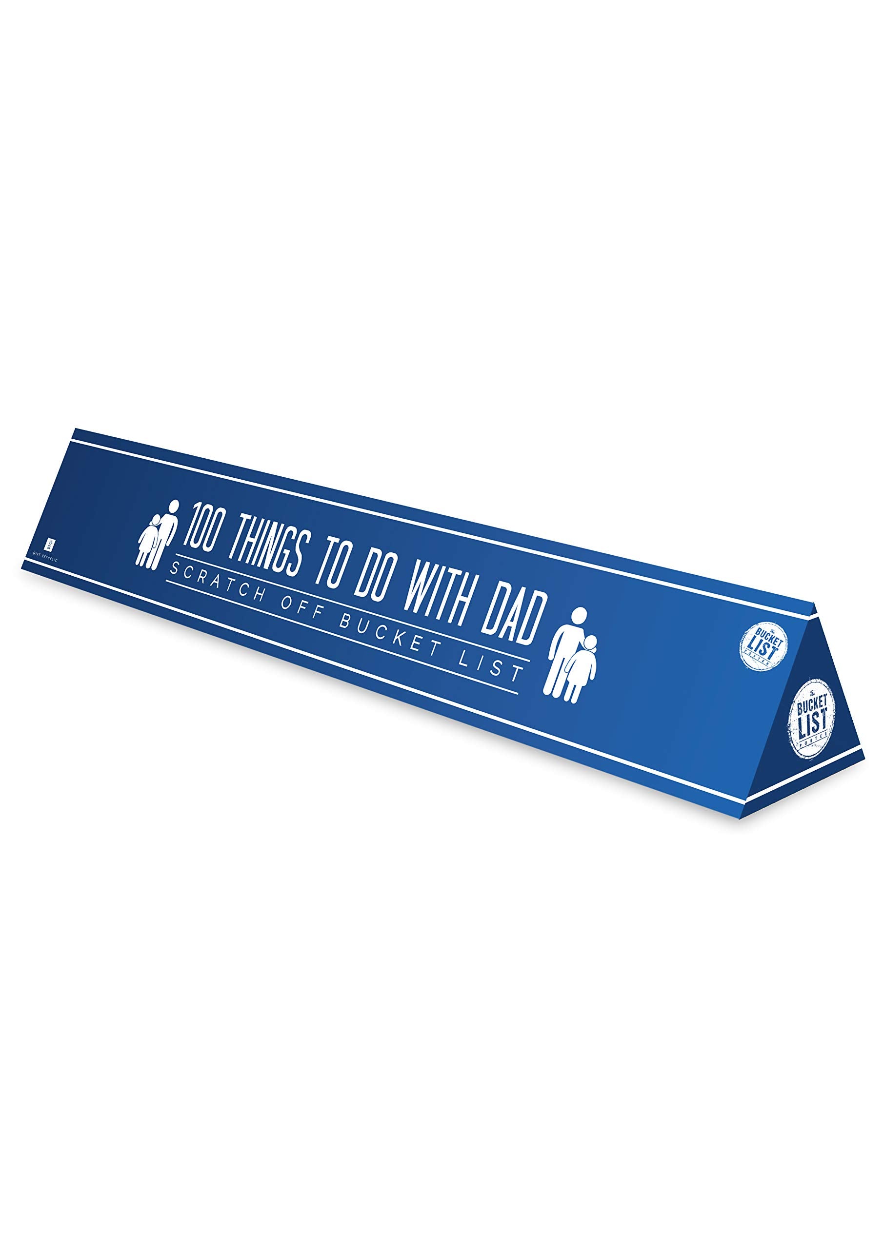 Gift Republic 100 Things To Do With Dad Bucket List Scratch Poster | A2 Portrait | Multi-Color