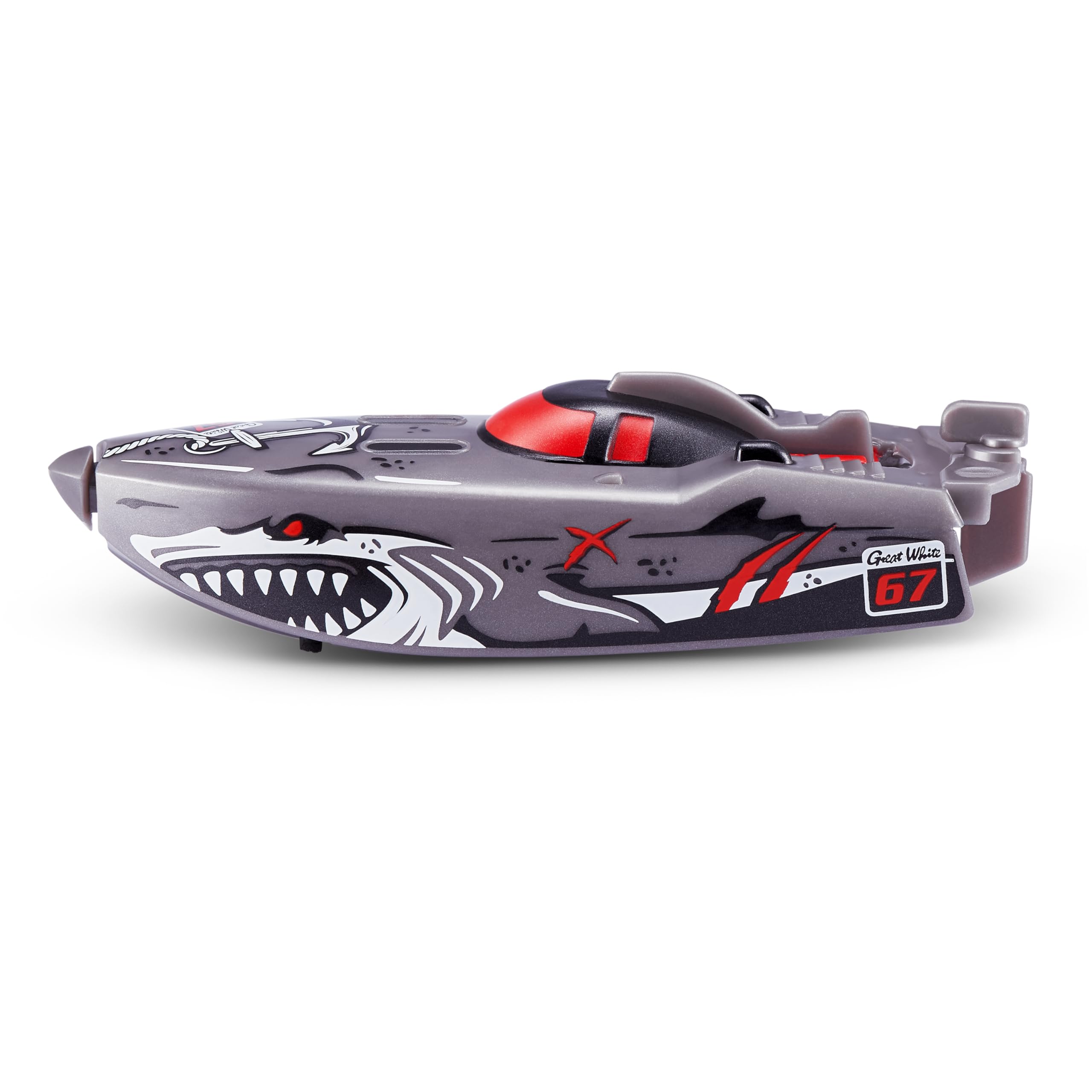 Robo Alive Robo Boats - Water Activated Speed Boats | 2 Pack | White Shark & Dino Shark 8