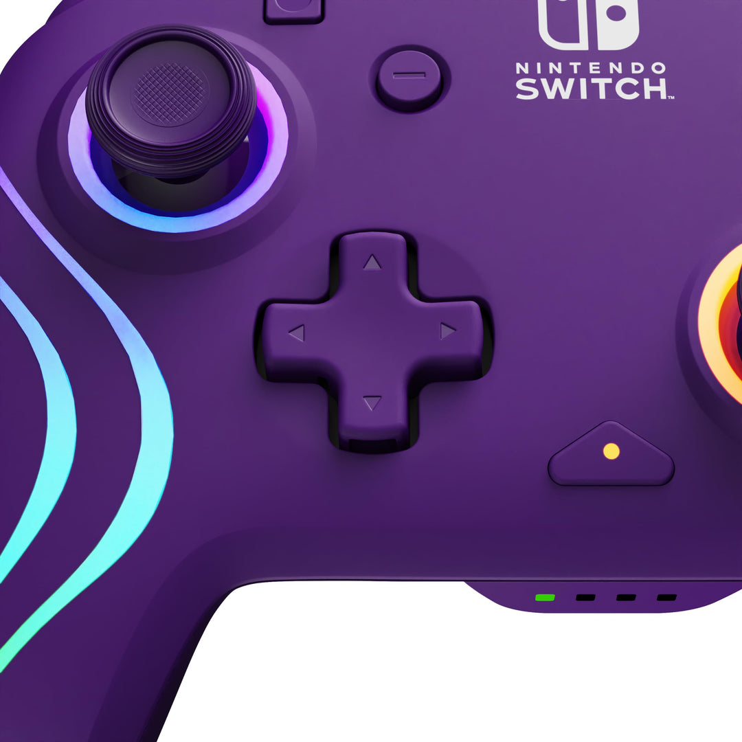 Afterglow Wave Wireless Controller Purple for Nintendo Switch