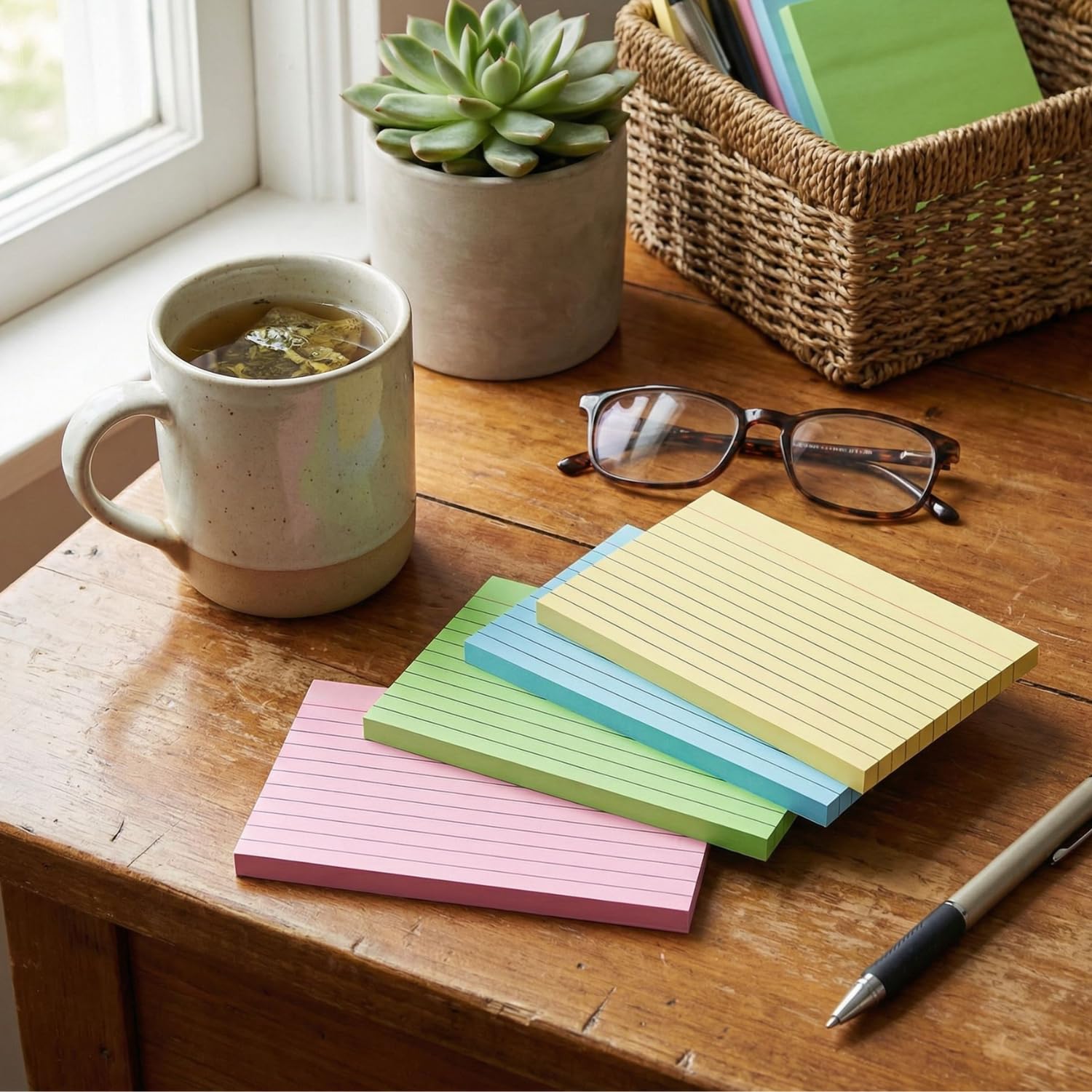 Hawksbill 250 Neon Ruled A6 Index Cards (148mm x 105mm) for Study & Office Organization 1