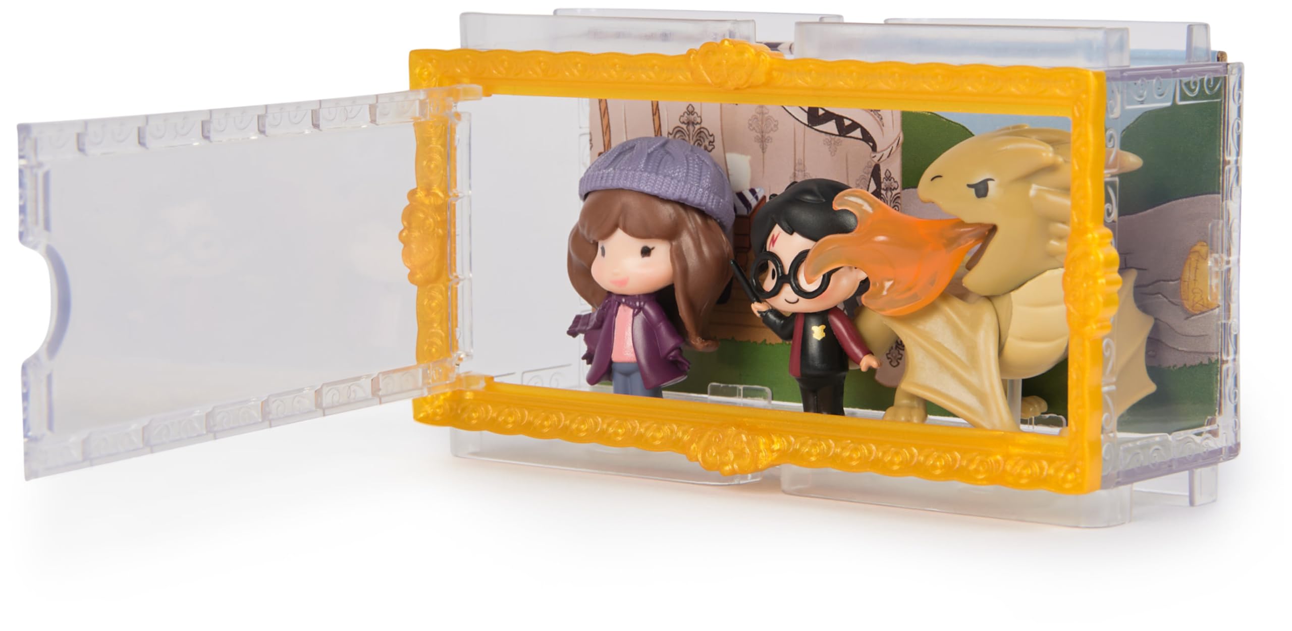 Wizarding World Micro Magical Moments Year 4 - Harry Potter, Hermione Granger & Hungarian Horntail Figure Set 2