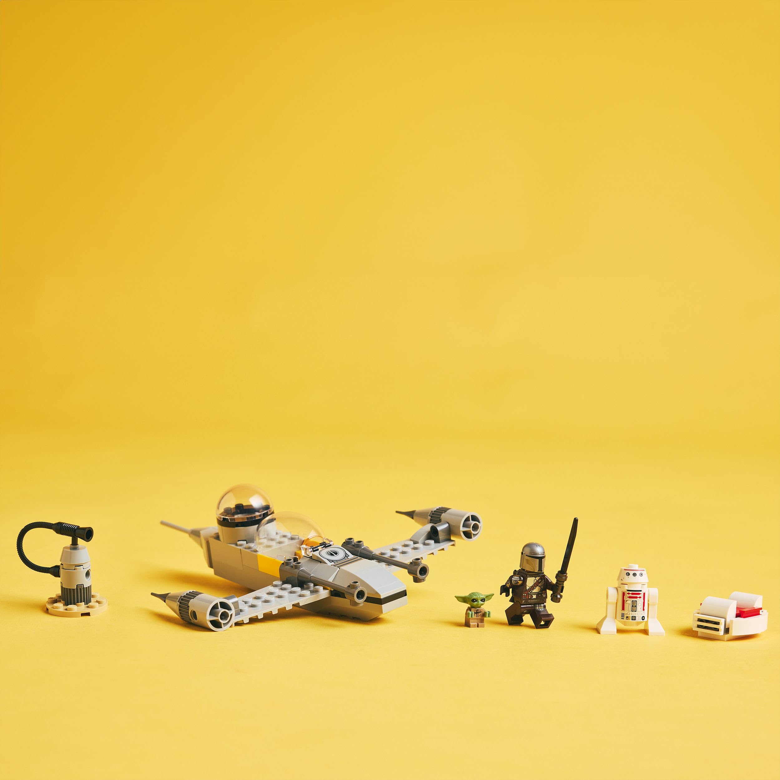 LEGO Star Wars 75410 Mando and Grogu’s N-1 Starfighter Building Toy - 92-Piece Set for Ages 4+
