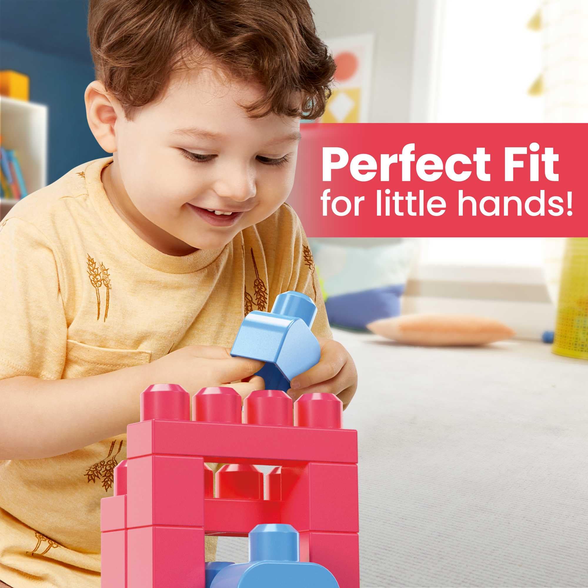 MEGA BLOKS Big Building Bag - 60-Piece Building Set for Ages 1+