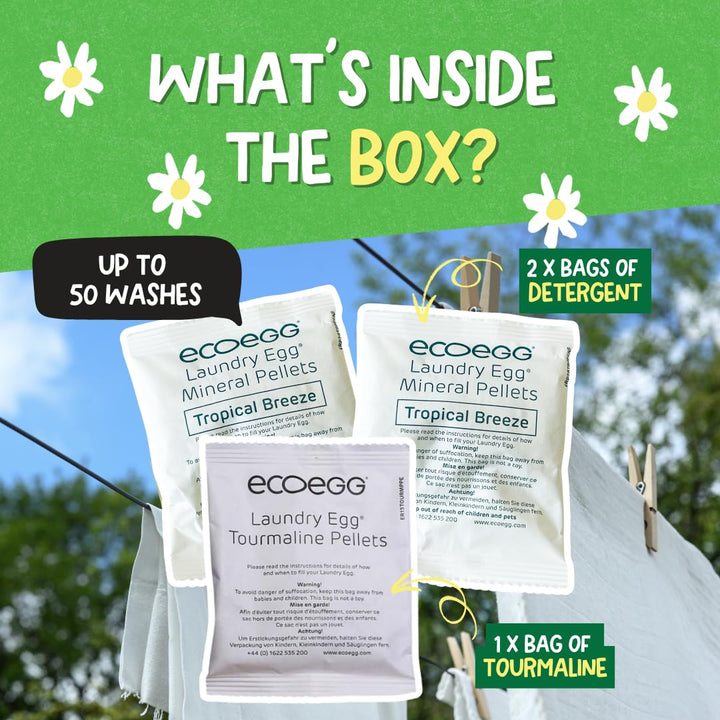 Ecoegg - Laundry Egg Refill Pellets 50 Washes Tropical Breeze