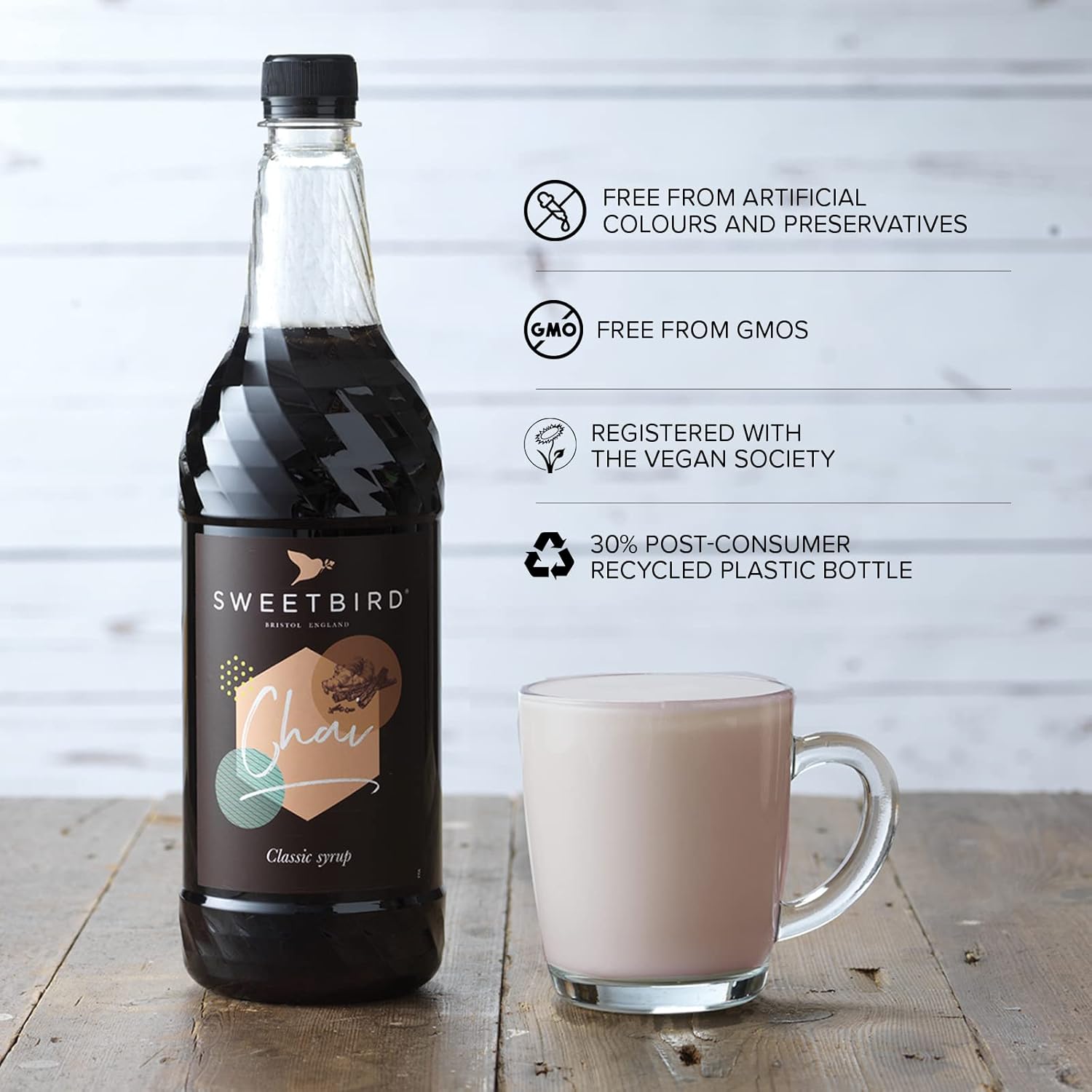 Sweetbird Chai Syrup | 1 Litre | Aromatic Spiced Tea Syrup with Cinnamon, Cardamom & Ginger 5