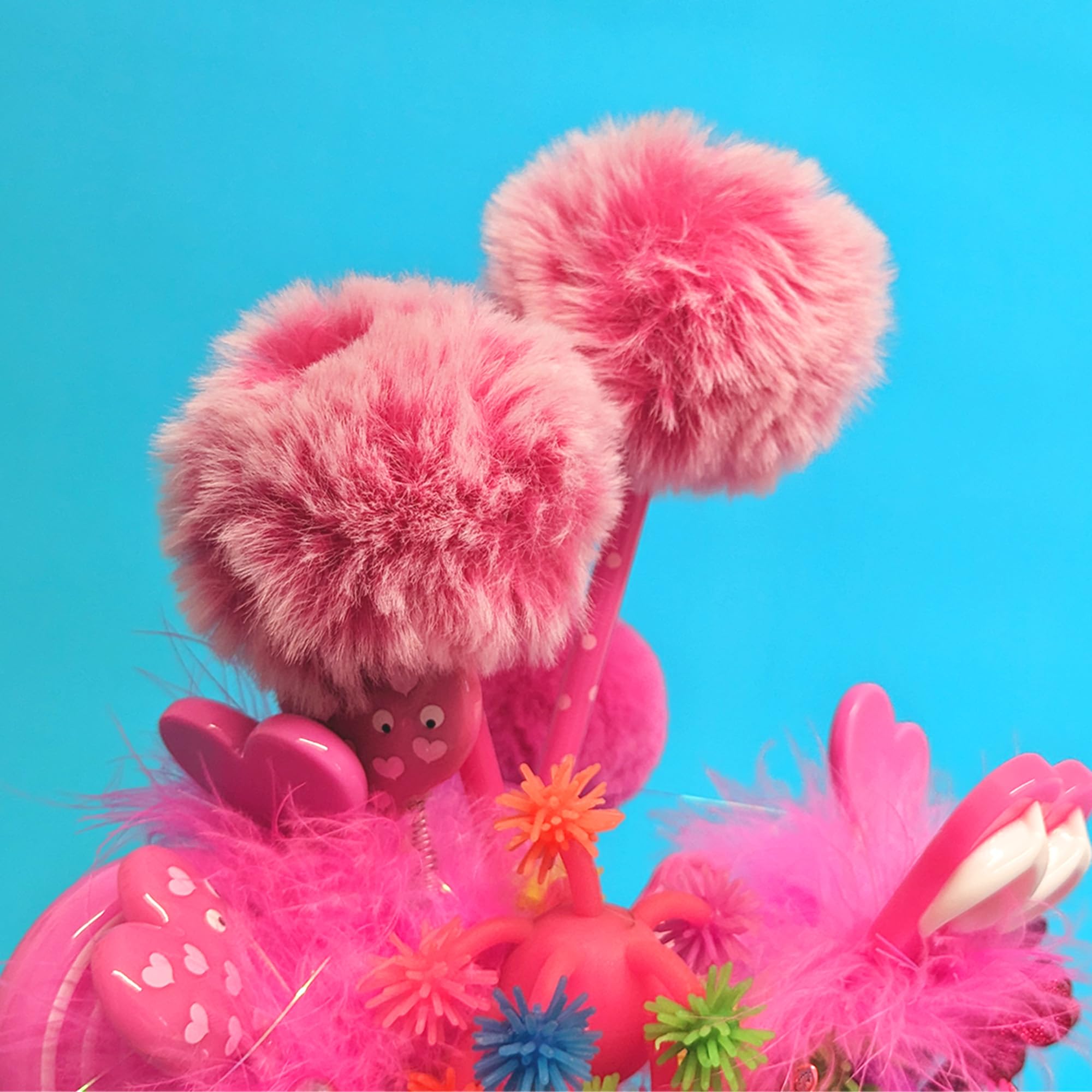 Tinc Fluffy Pom Pom Ballpoint Pen - Pink Ink, 0.5mm Line Size, Erasable | Pack of 1 4