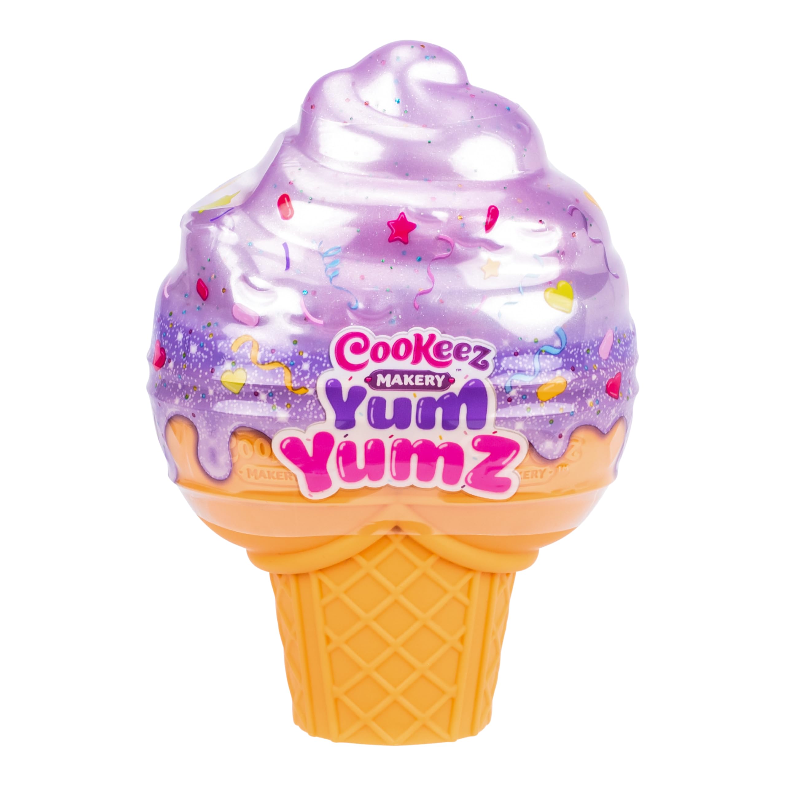 Cookeez Makery Yum Yumz Twin Pack - 2 Scented Surprise Plush Pets in Ice Cream Cone Playset 1