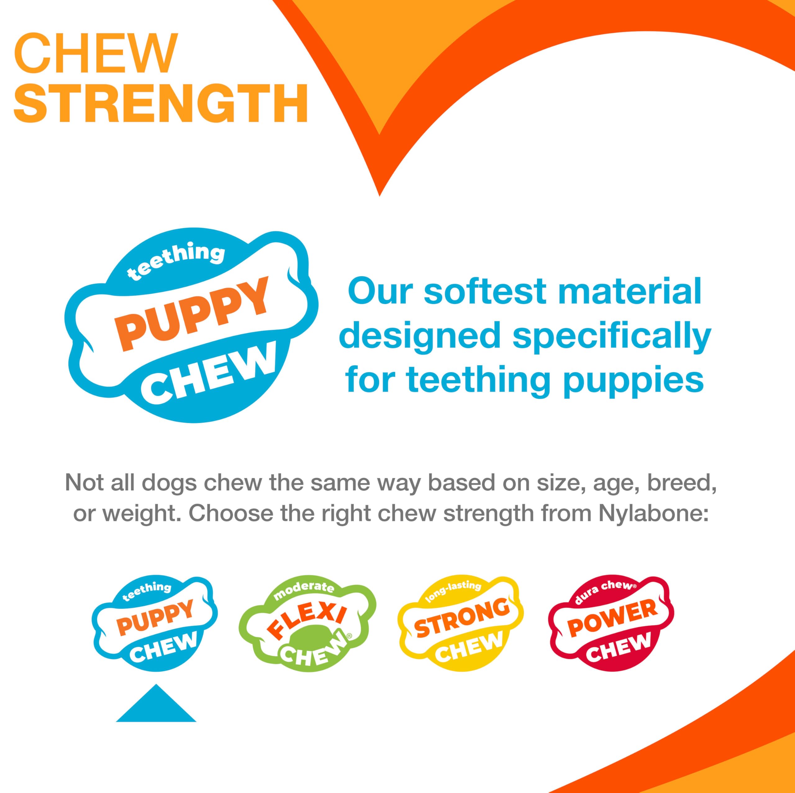Nylabone Just For Puppies Key Ring Bone Chew Toy - Bacon Flavour, Medium, for Puppies up to 16kg 5