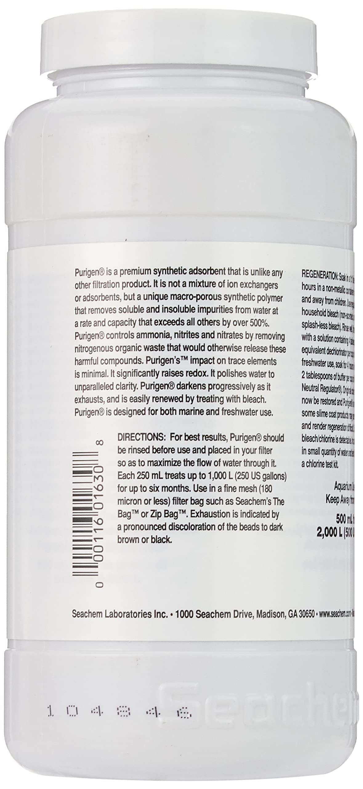 Seachem Purigen Organic Filtration Resin - Highest Organic Removal Capacity | 500 ml