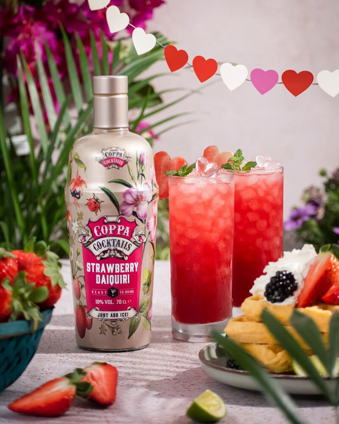 Coppa Cocktails Strawberry Daiquiri Ready-to-Drink Premium Rum Cocktail | 70 cl 3