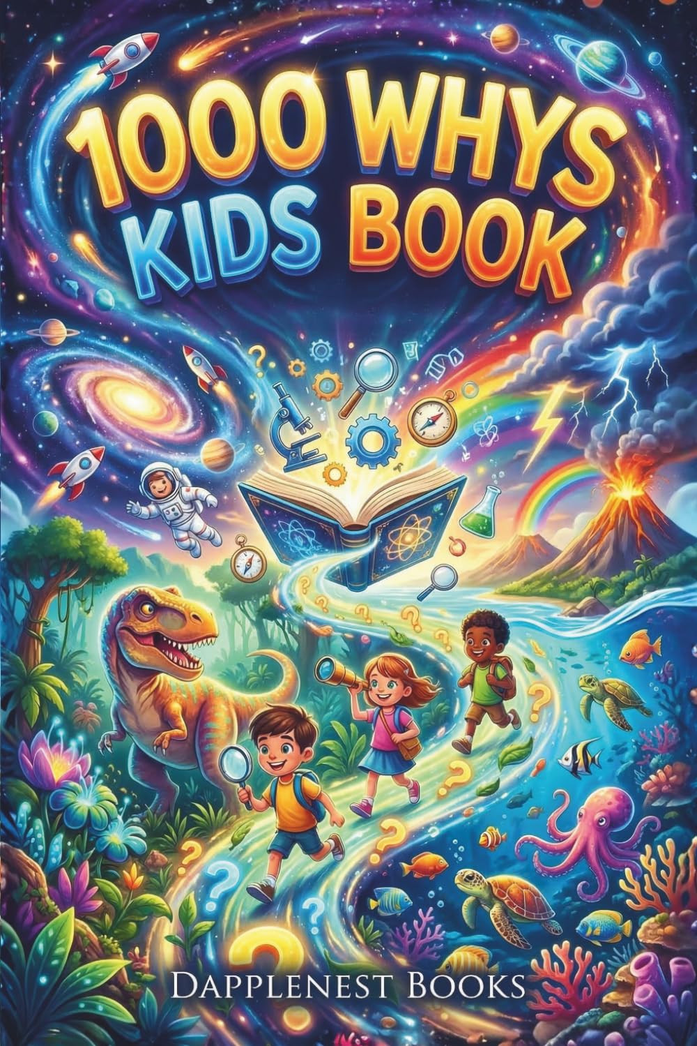 Dapplenest Books 1000 Whys Kids Book - Big Questions, Amazing Answers | Ages 6-12 | Paperback