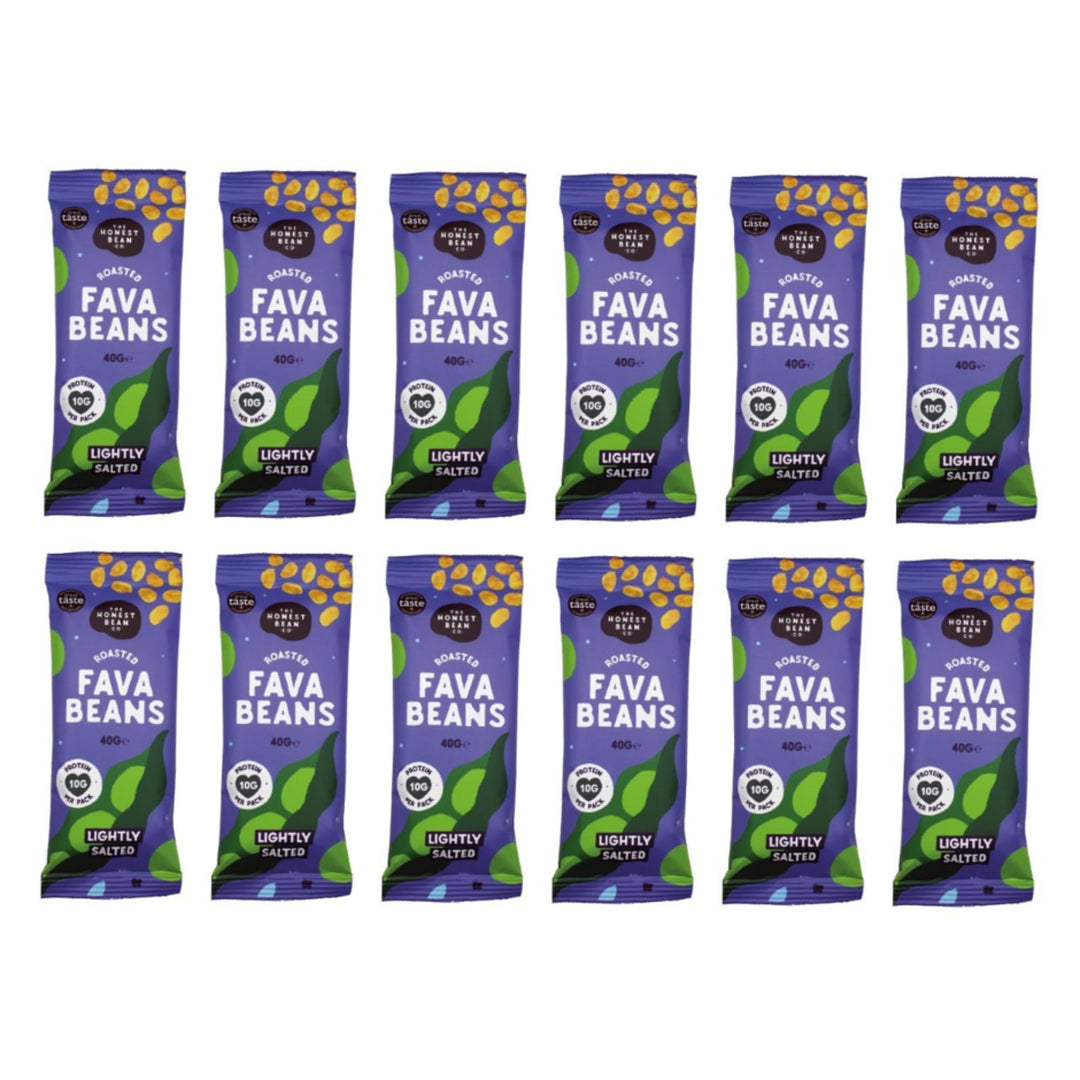 The Honest Bean Co Roasted Fava Bean Snacks Lightly Salted 480g - High Protein Vegan Snack