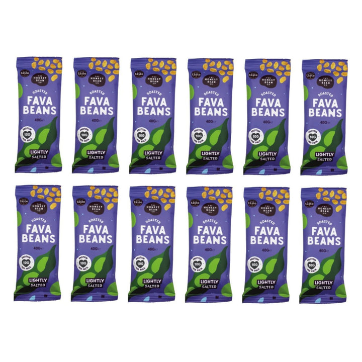 The Honest Bean Co Roasted Fava Bean Snacks Lightly Salted 480g - High Protein Vegan Snack