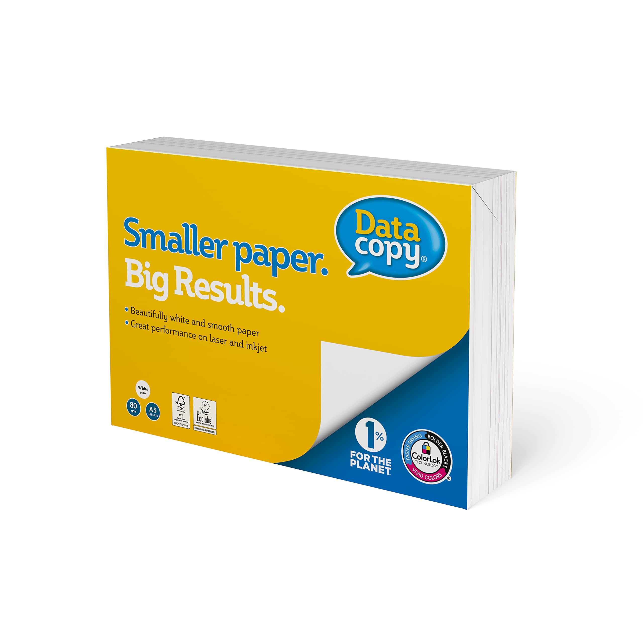 DATA COPY Premium A5 Paper 80gsm - 500 Sheets | High Volume Compatible | FSC Certified