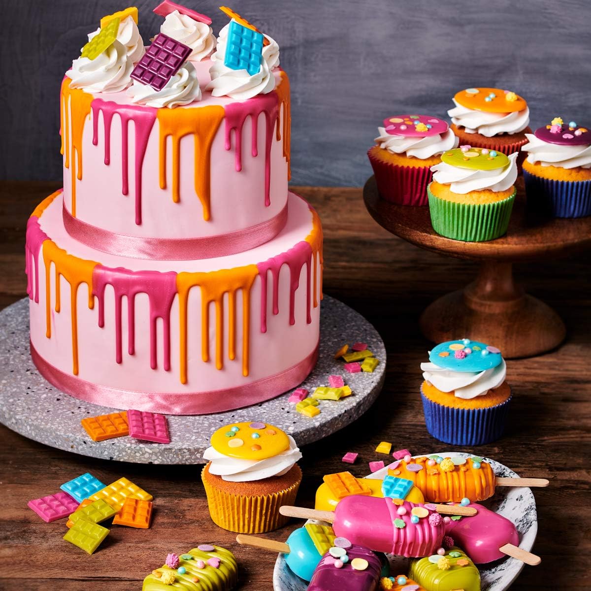 FunCakes Deco Melts White - Dip, Drip, Drizzle & Decorate Baking Melts 8