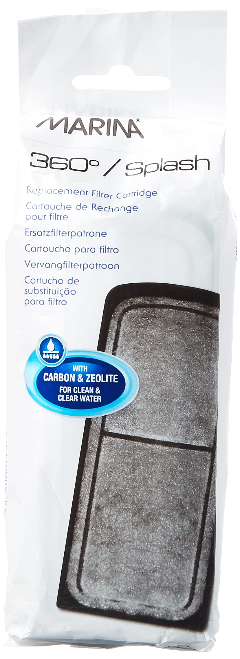 Marina 360 Carbon/Zeolite Cartridge Filter Accessory - 4 Count Pack | Removes Pollutants & Odors