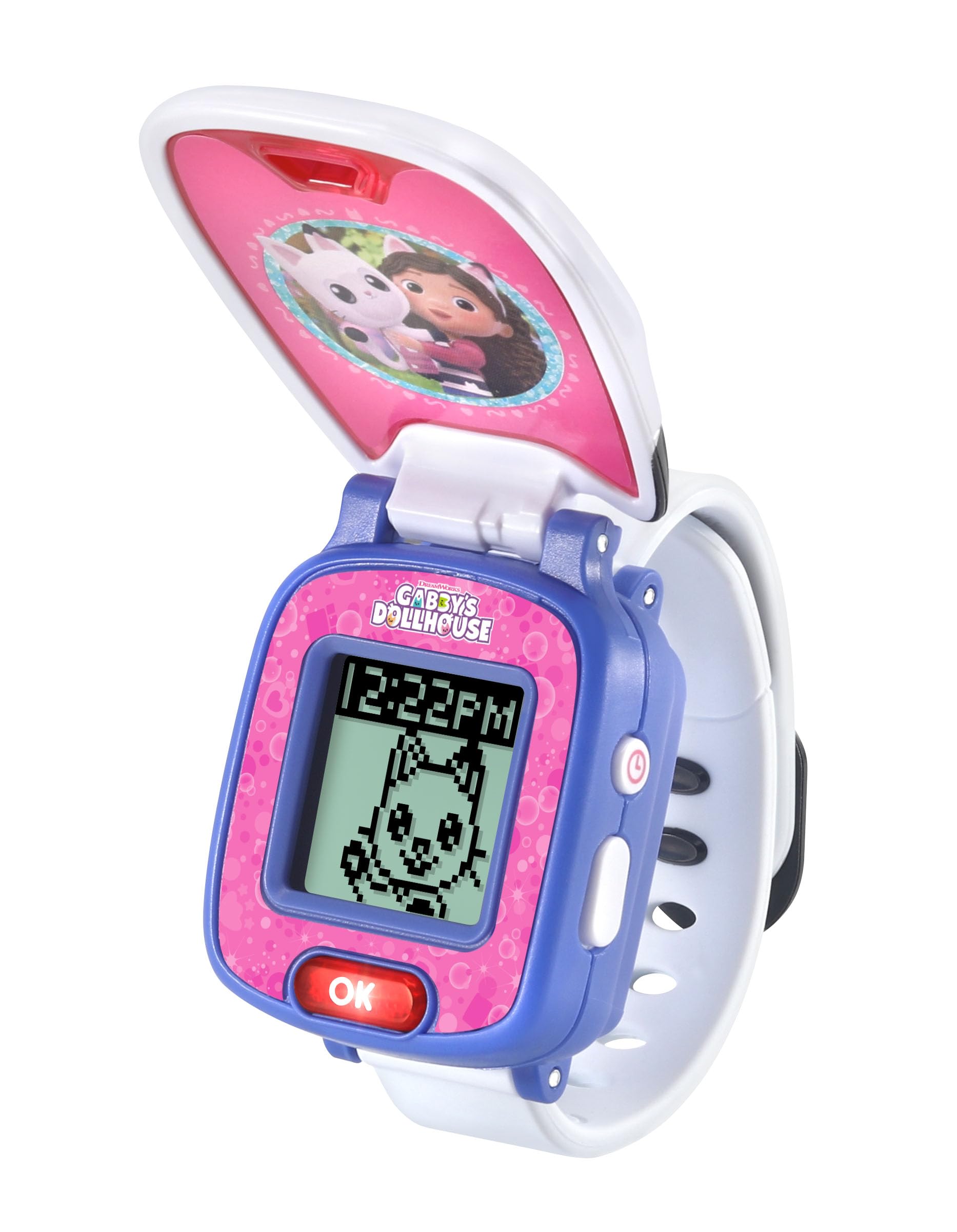 VTech Pandy Paws' Paw-Tastic Watch - Gabby's Dollhouse Electronic Kids Watch with Games & Timer, Ages 3-6 1