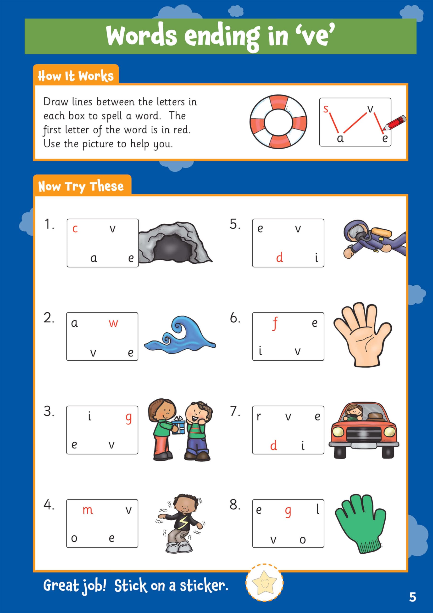 CGP Books 10 Minutes a Day English Activity Book - Ages 5-7 | National Curriculum Aligned | 64 Pages 3