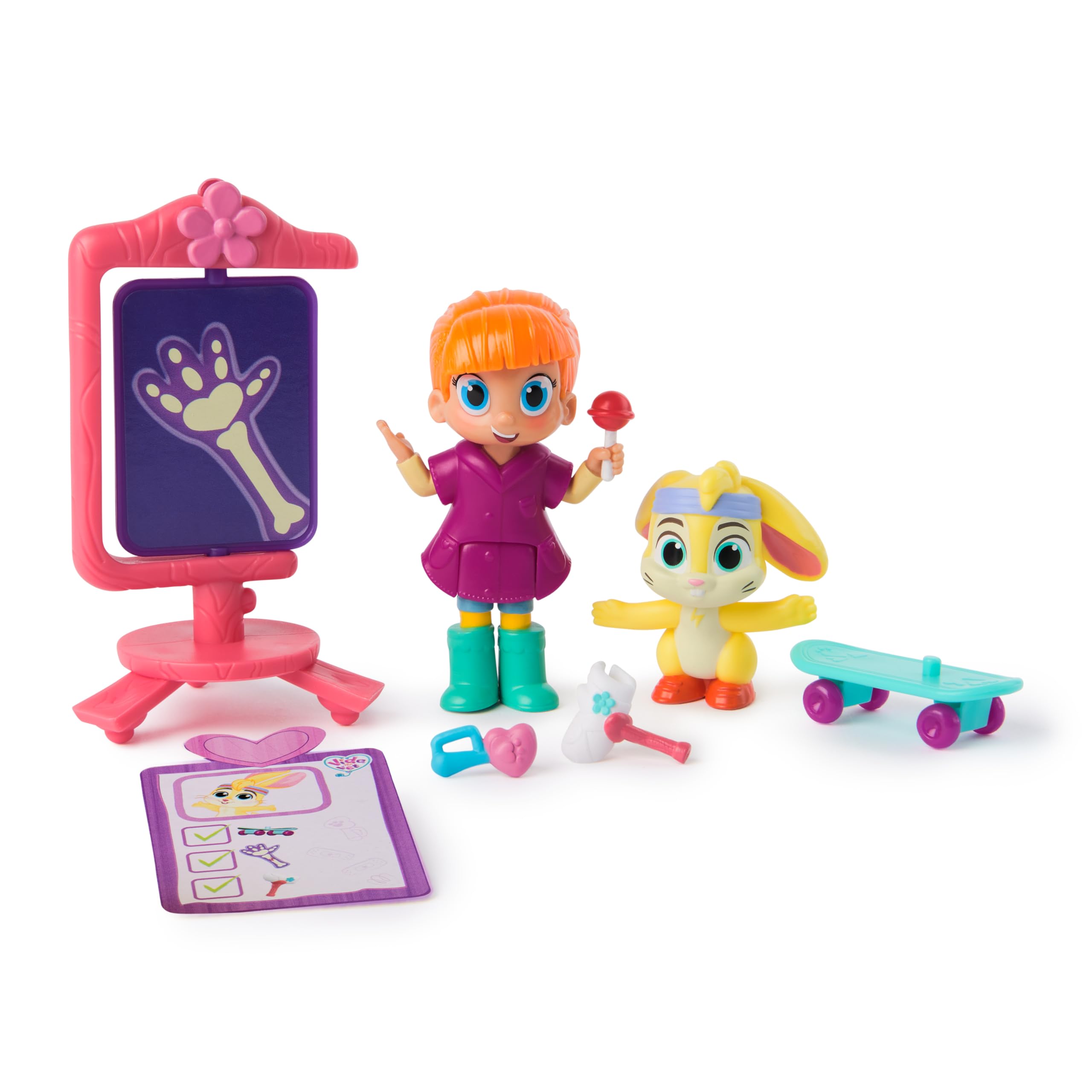 Vida the Vet Zig Zag’s Cast & Care Pack with 2 Figures and 5 Accessories | Ages 3+