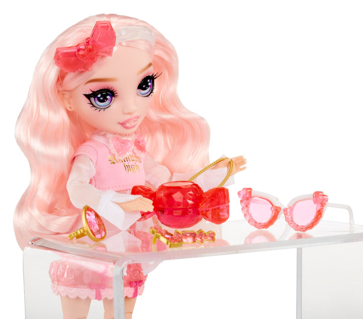 Rainbow High Creative Crystals Bella - Pink 28 cm Fashion Doll with Crystal