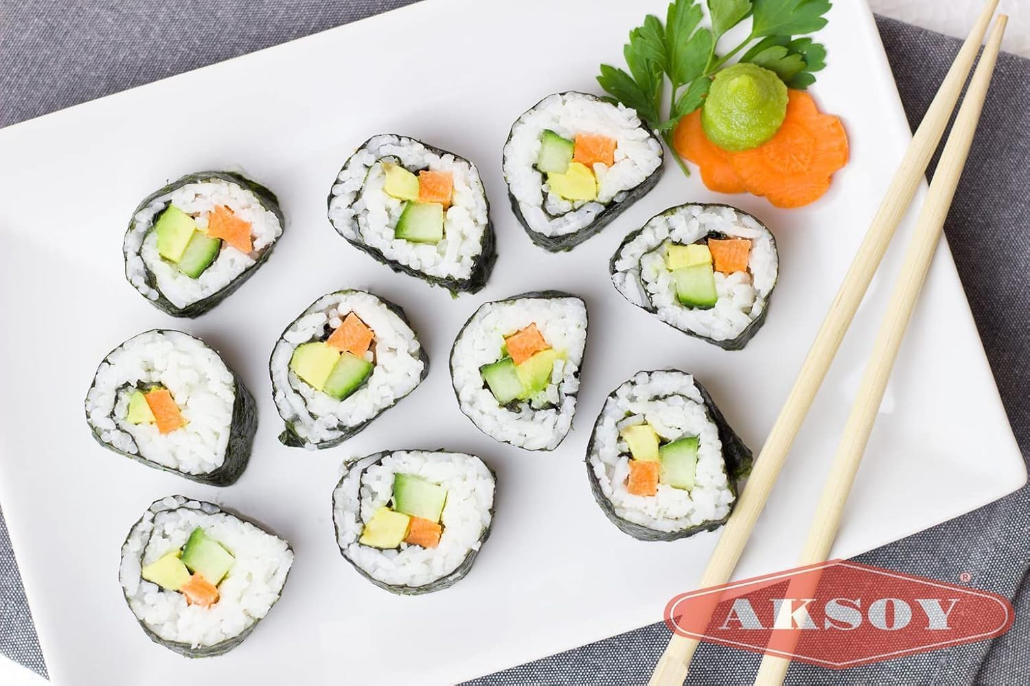 AKSOY Premium Quality Sushi Rice - 1 KG | Japanese Style Short Grain | Perfectly Sticky 9