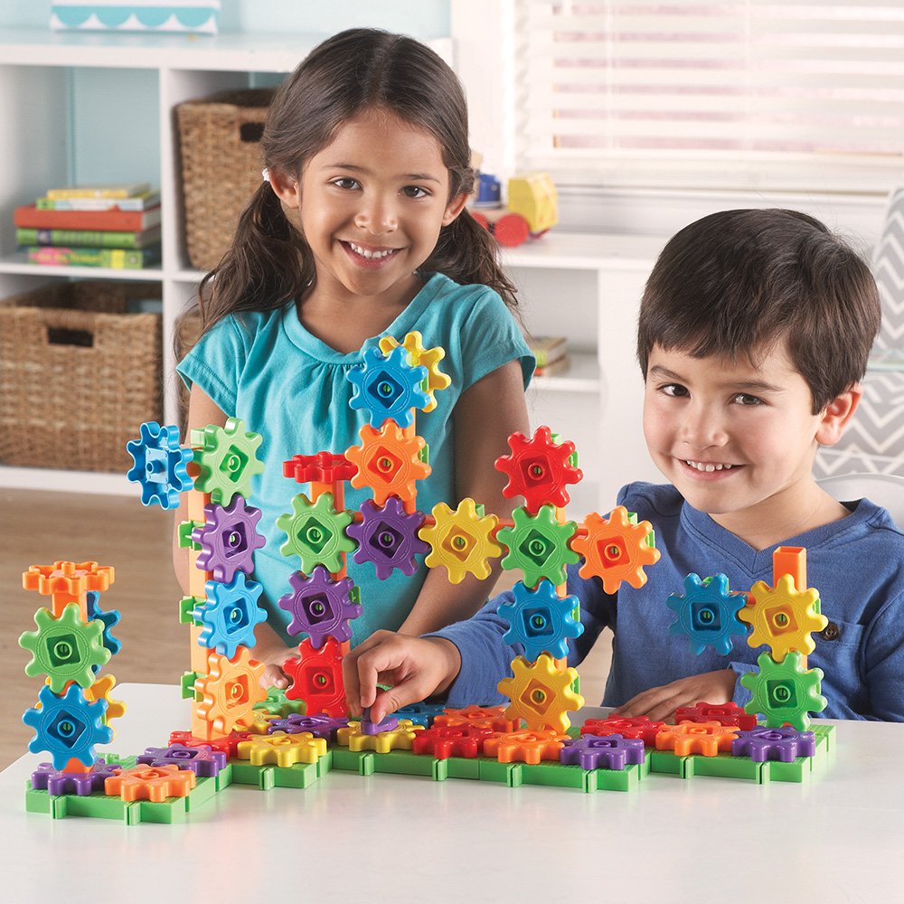 Learning Resources Gears Gears Gears Deluxe Beginners Building Set - 100 Pieces, STEM Toy for Ages 3+ 2