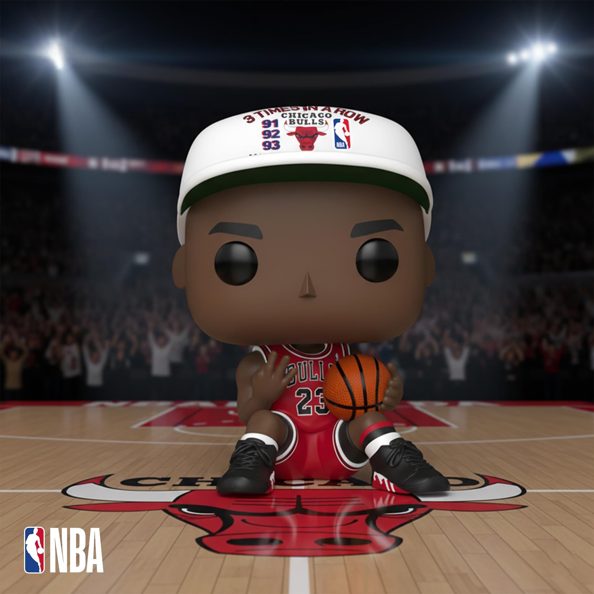 Funko POP! NBA Michael Jordan - 3 in a Row Collectible Figure | Vinyl | 3.75 in 2