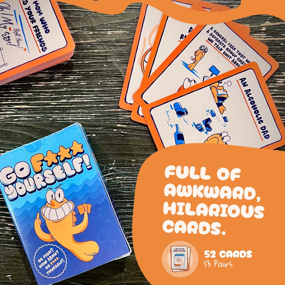 Go Fuck Yourself Adult Card Game - Rude Twist on Go Fish, Hilarious Party Game for Adults 2