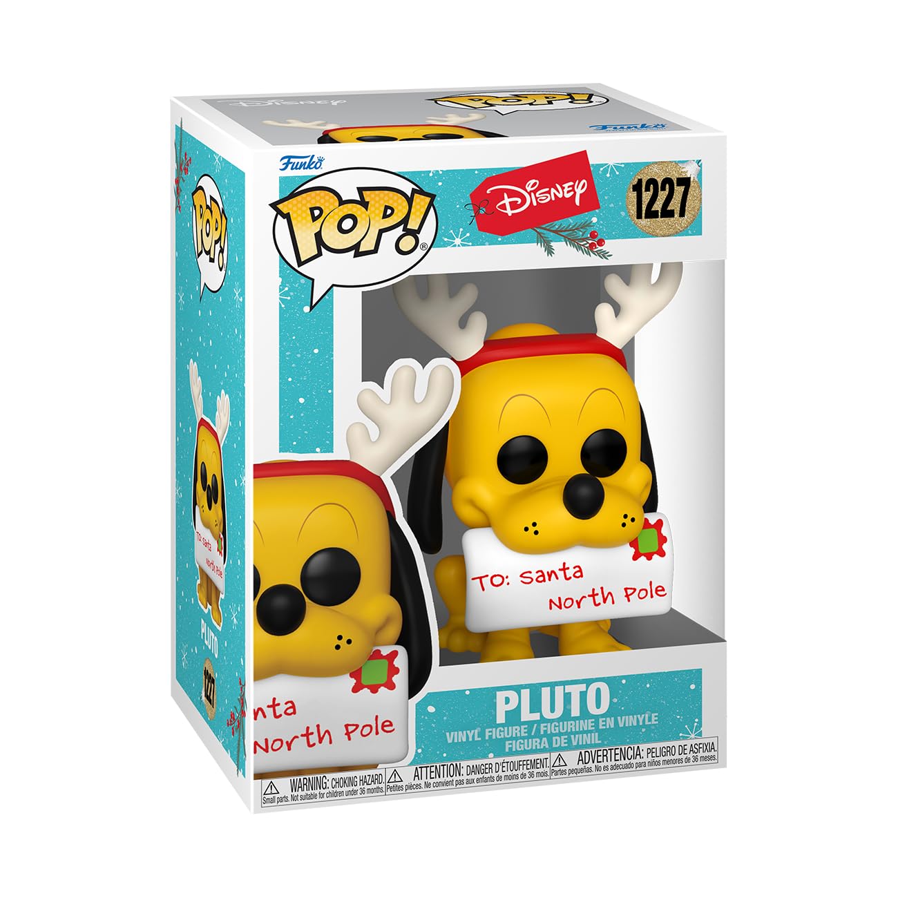 Funko Disney Holiday Pluto - Collectible Vinyl Figure | Approx. 3.75 Inches | Vinyl Material