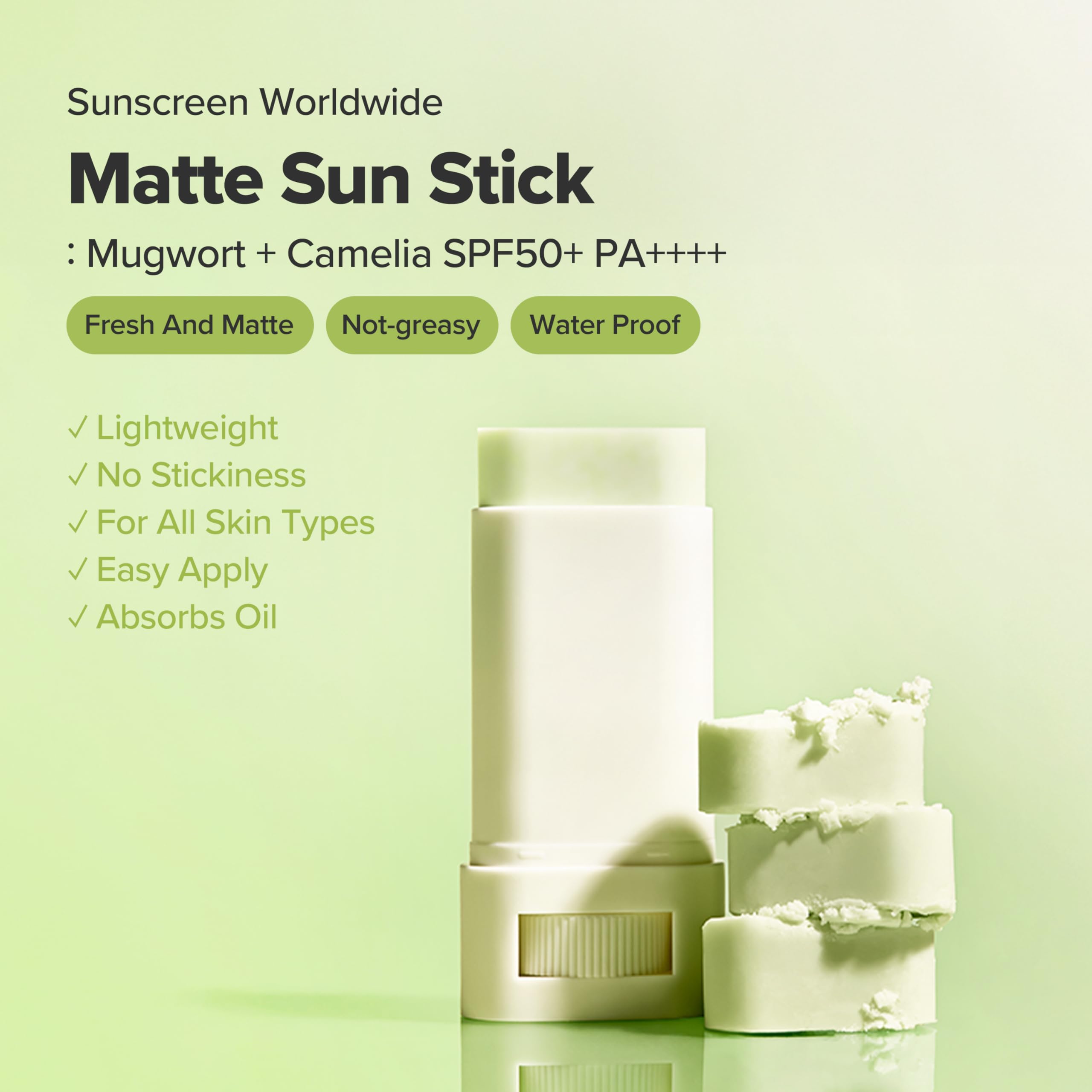 Beauty of Joseon Matte Sun Stick - SPF 50+ PA++++, Sebum Control, Mugwort & Camelia Extracts | 18g 2