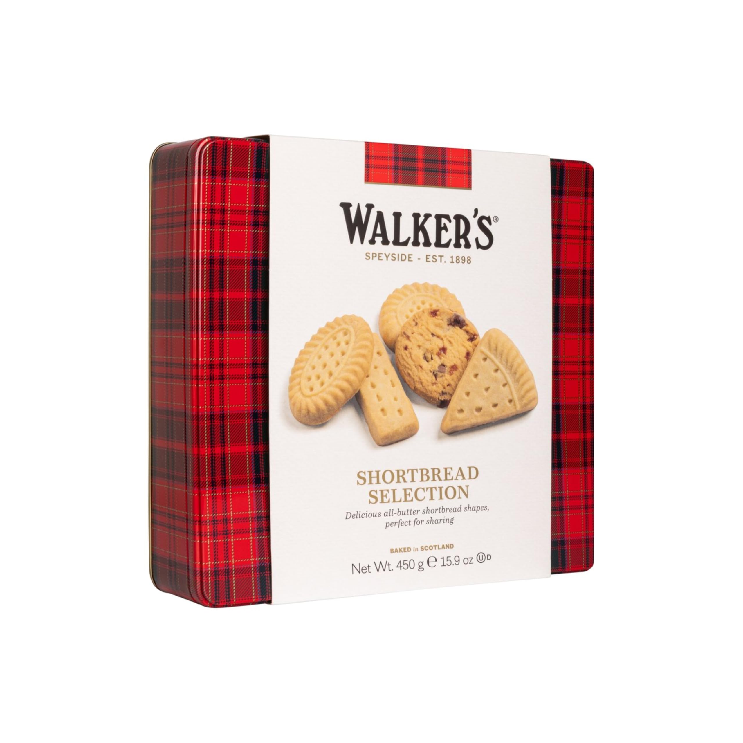Walker's Shortbread Square Shortbread Assortment Tin, Traditional Pure Butter 7