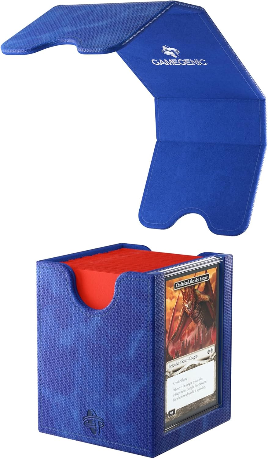 Gamegenic Magic: The Gathering Squire Plus 100+ XL Convertible Blue Commander Deck Box 4