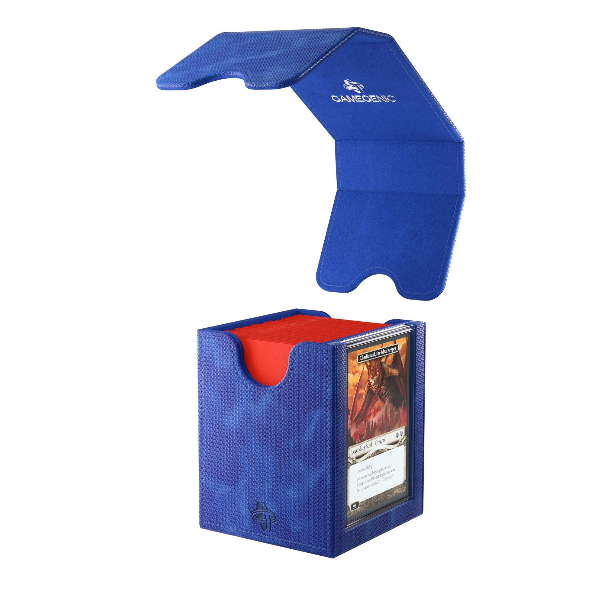 Gamegenic Squire Plus 100+ XL Convertible Deck Box | Blue | Armorfyber Exterior 5