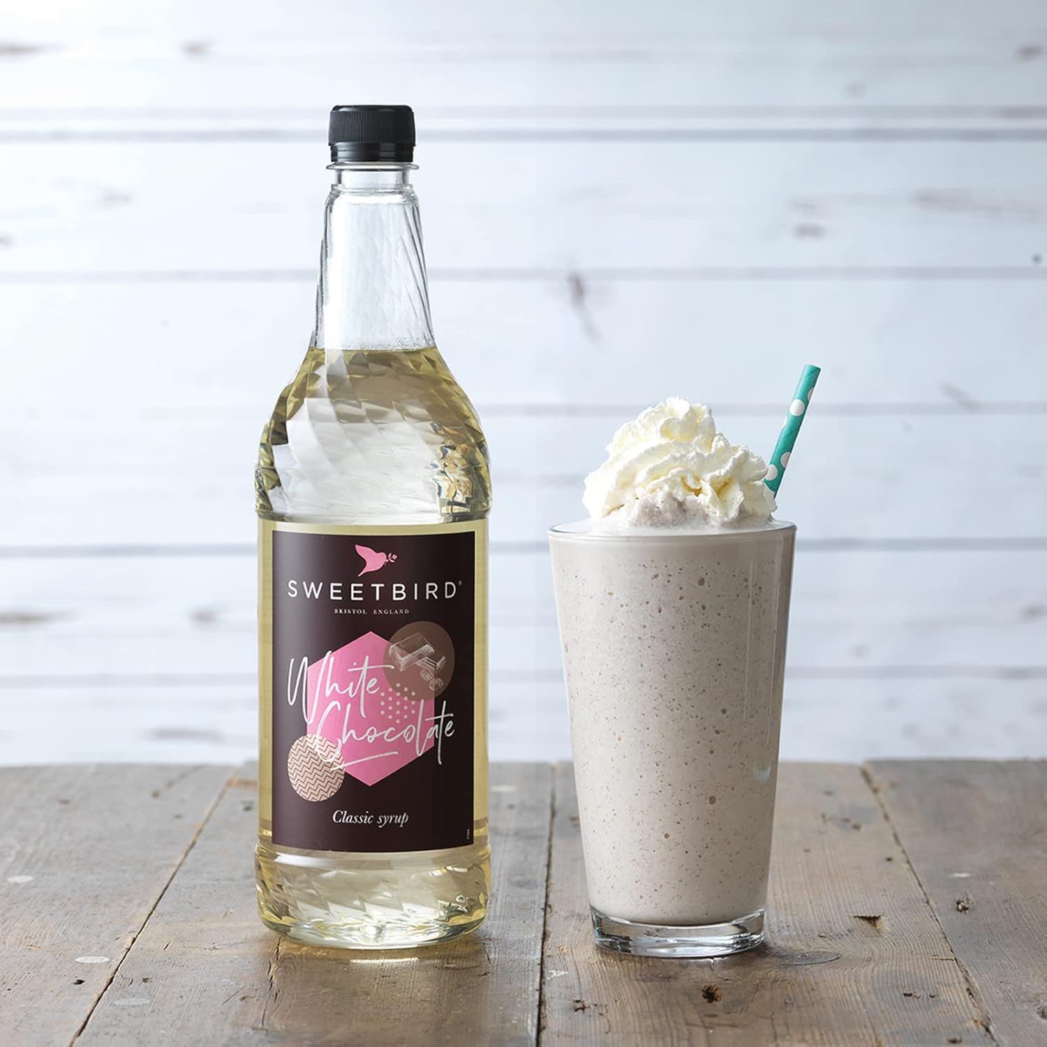 Sweetbird White Chocolate Syrup (1 Litre) - Vegan Friendly Beverage Syrup 5