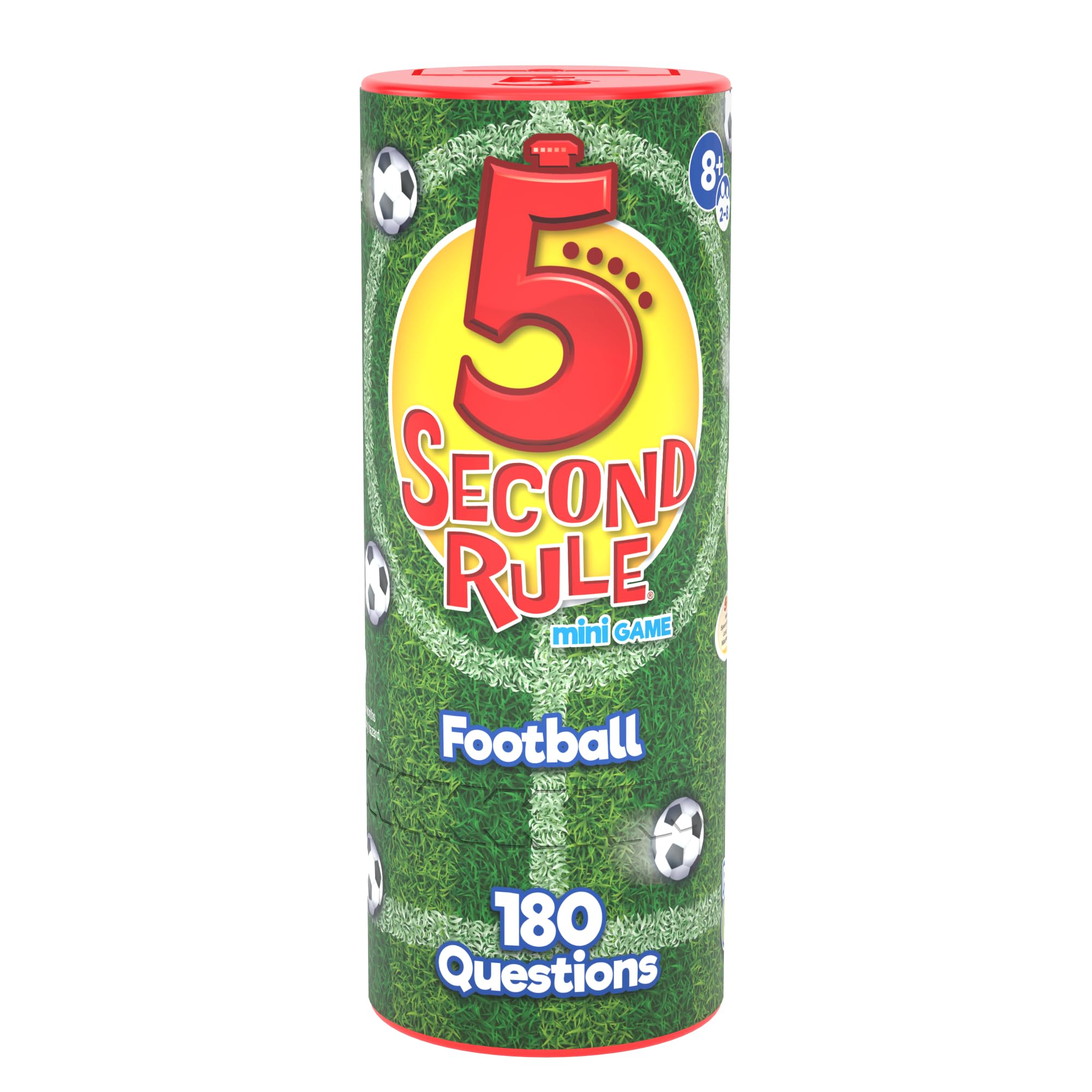 PlayMonster 5 Second Rule Mini - Football Edition Travel Game | 90 Cards | Multicolor 4