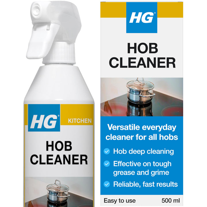 HG - Hob Cleaner for Everyday Use, Induction & Glass Ceramic Cooktop Spray, 500ml