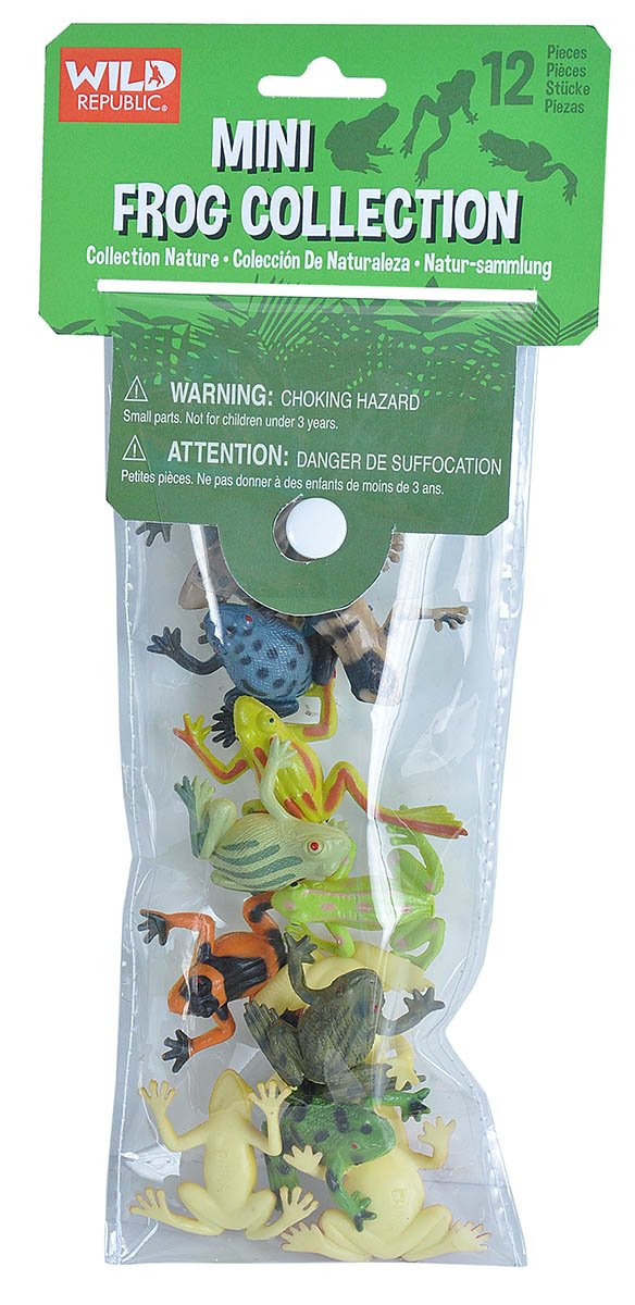 WILD REPUBLIC Mini Frog Play Figure - Plastic Animal Toy | Ages 3+ | 3-4 Inches 2