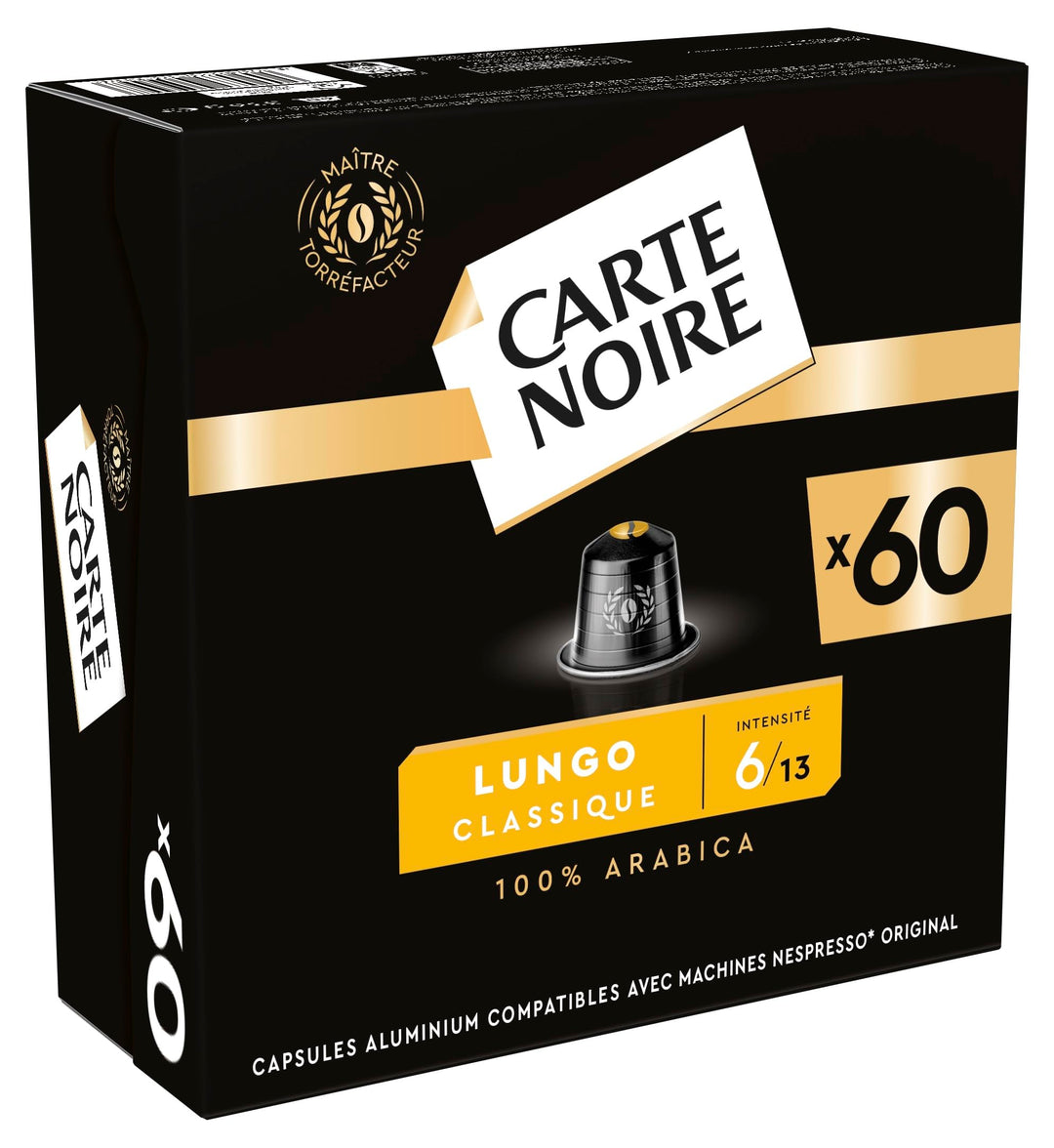 Carte Noire Espresso Lungo - 100% Arabica Nespresso Compatible Capsules