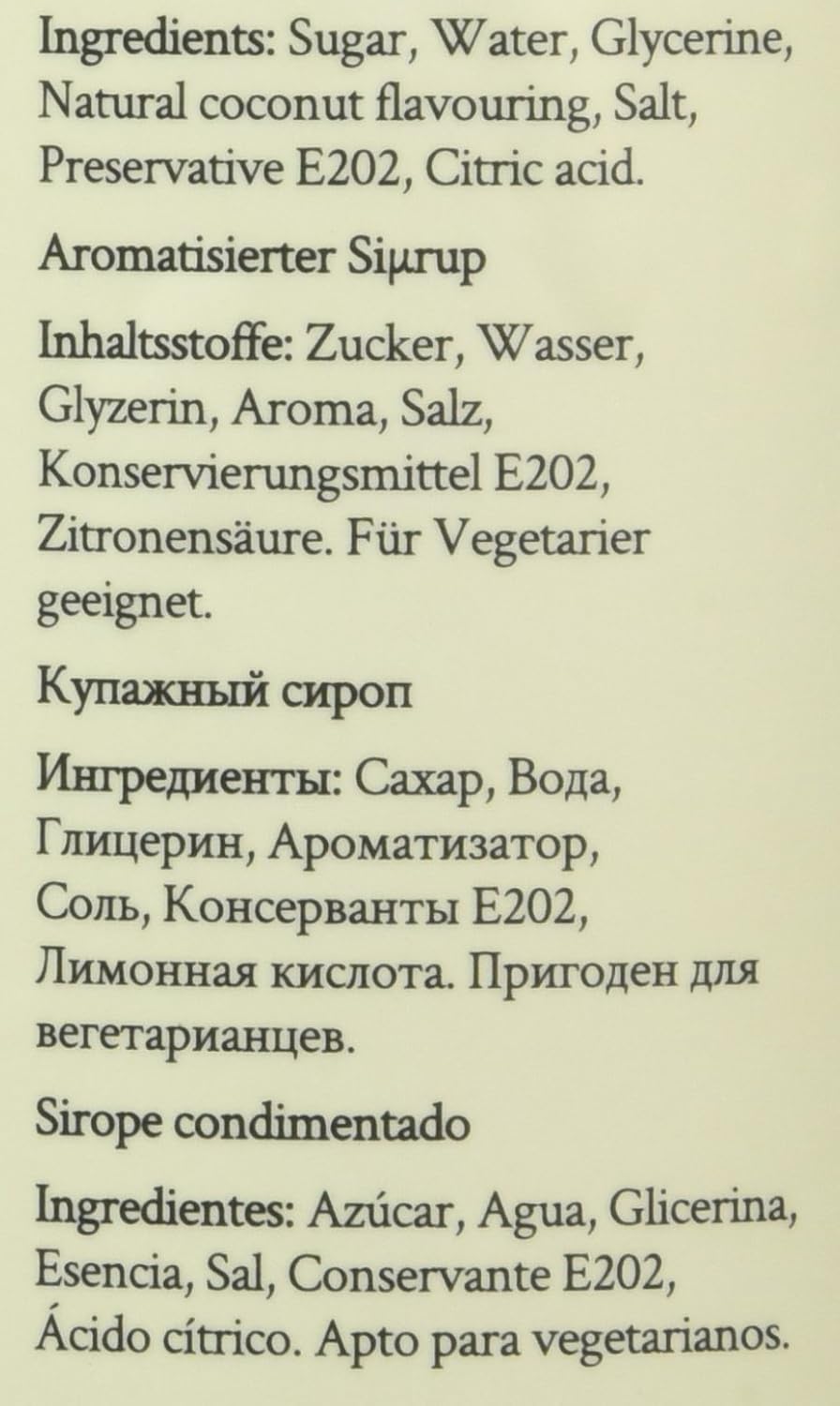 Simply Coconut Syrup 1 Litre - Natural Flavouring for Beverages and Recipes 5