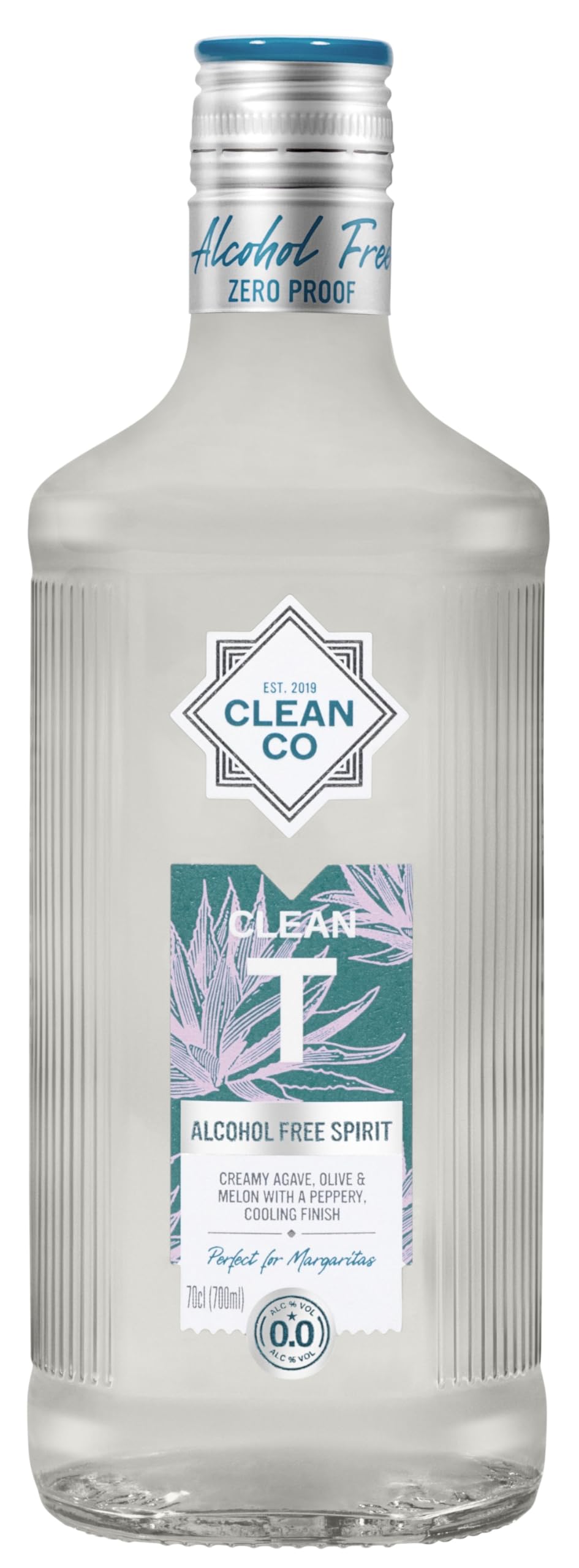 Cleanco Clean T Non Alcoholic Tequila Alternative | Oaky Agave Flavouring | 70cl Bottle 1