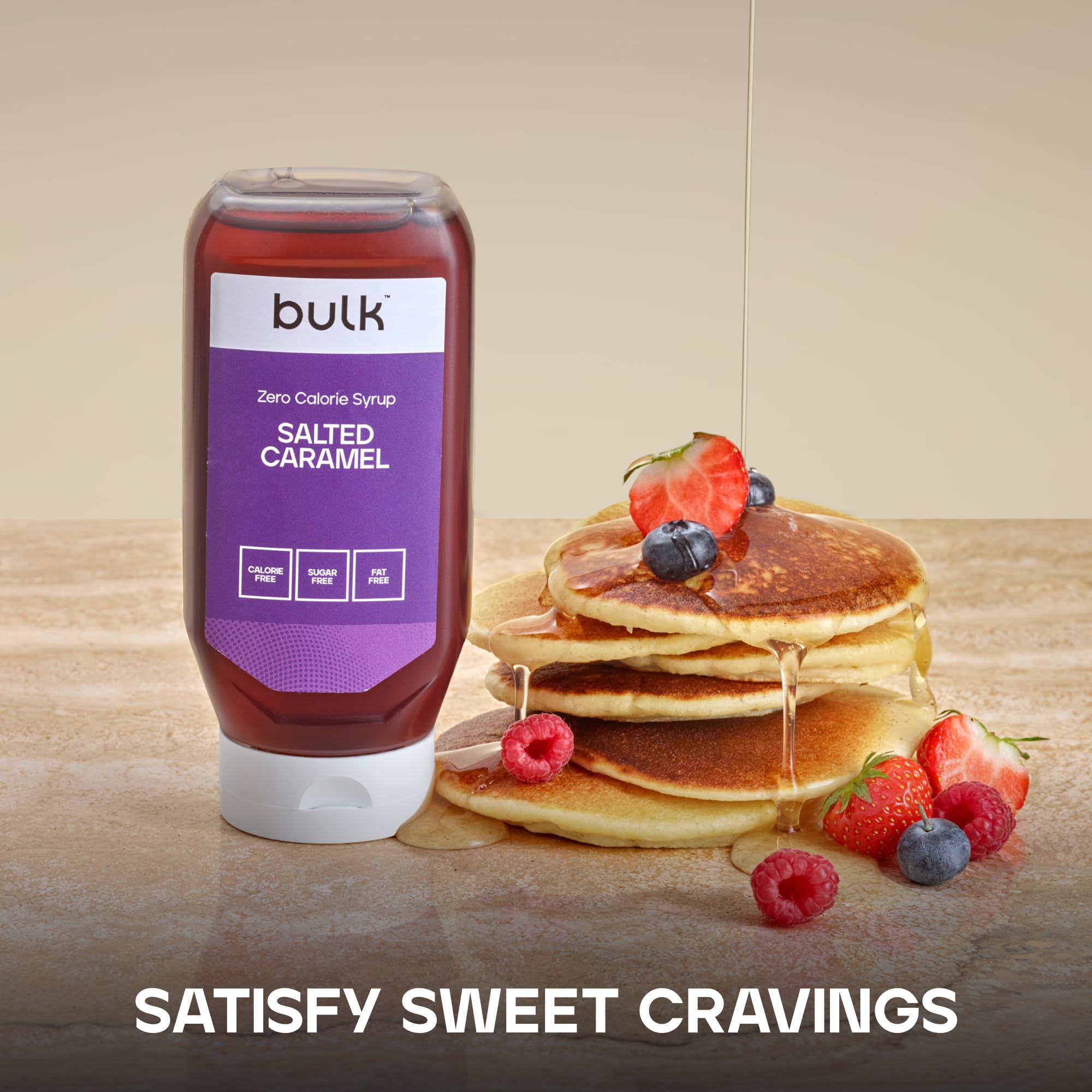 BULK POWDERS Zero Calorie Syrup - Sugar Free, Fat Free Salted Caramel Flavour | 400ml Bottle 2