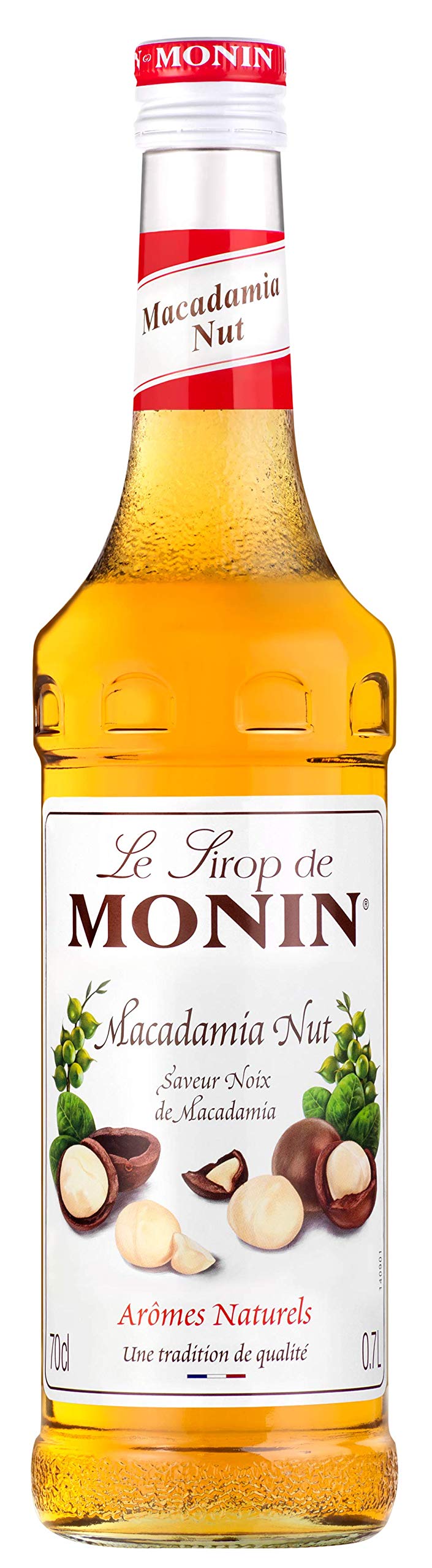 Monin Premium Macadamia Nut Syrup - Rich Roasted Flavor | 700ml Glass Bottle