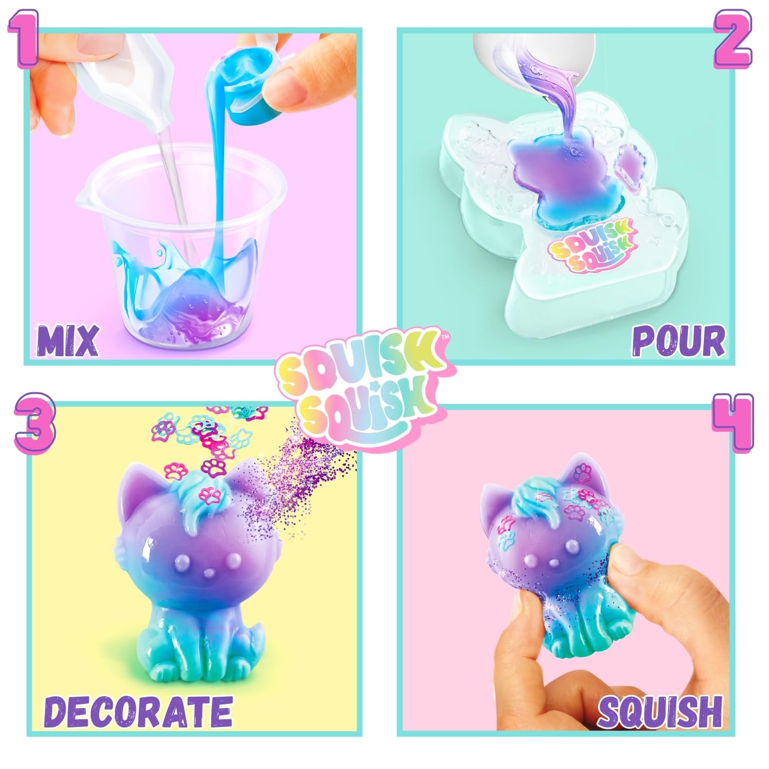 Canal Toys Squish Squish Squishy DIY Kit – Create & Decorate Soft Sensory Toys | Ages 6+ 6