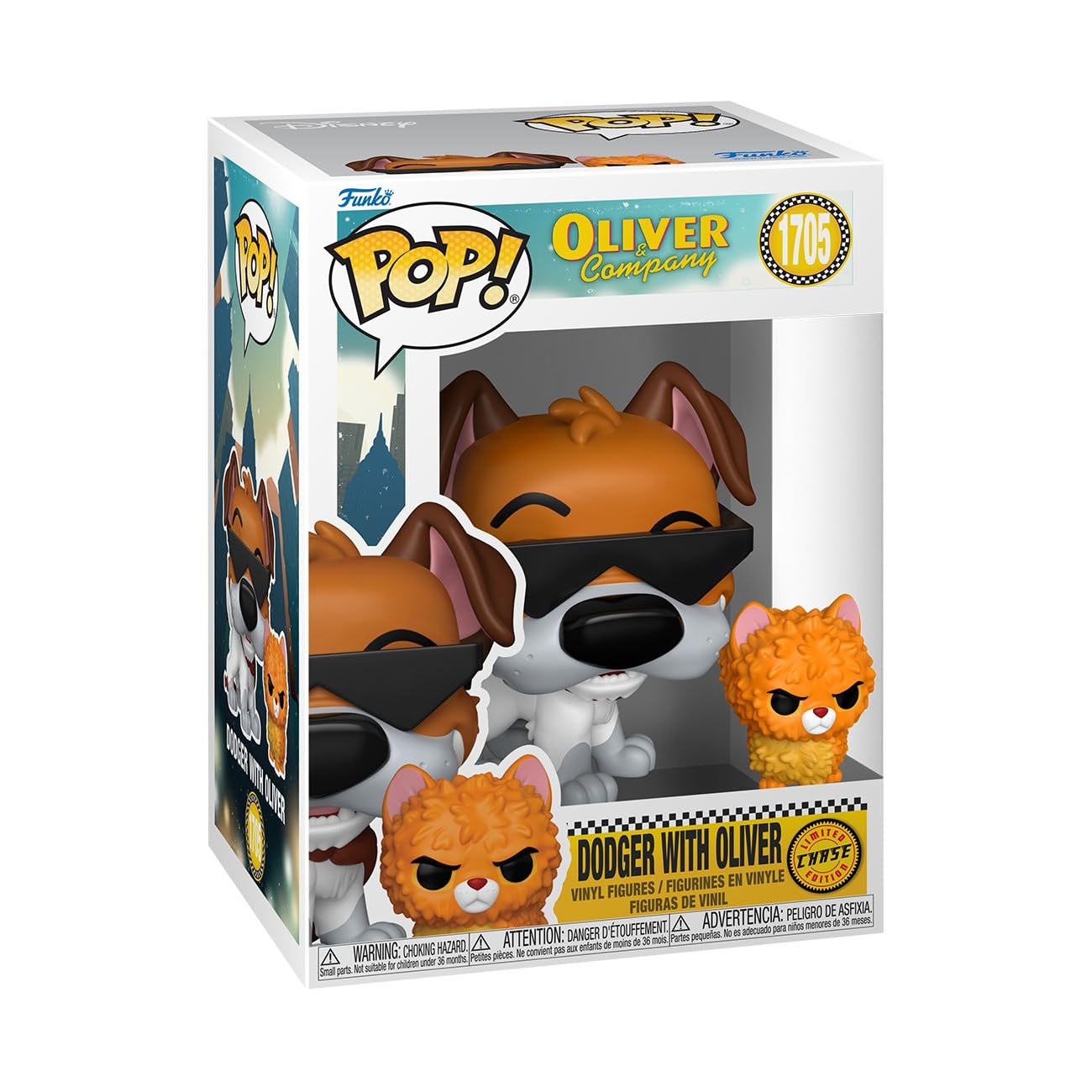 Funko Pop! & Buddy: Dodger with Oliver - Oliver and Company Collectible Figure 3