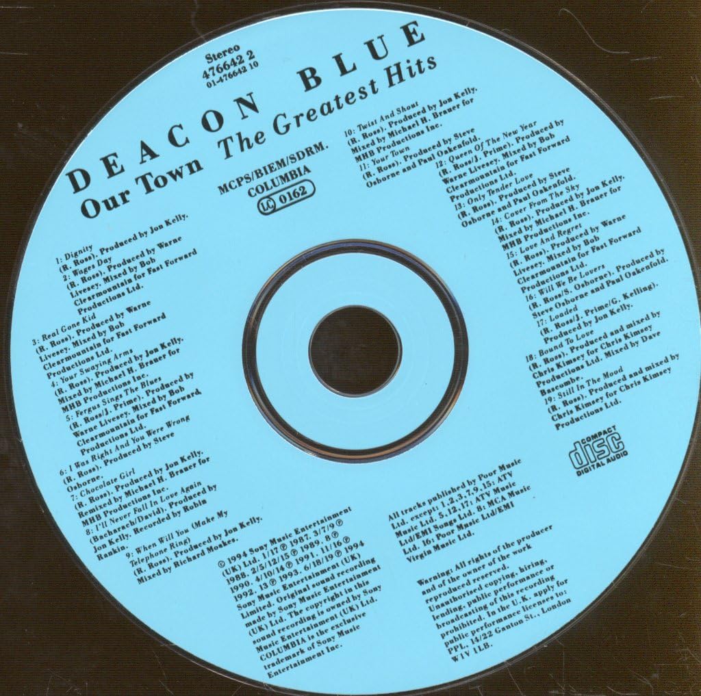 Deacon Blue - Our Town: The Greatest Hits Audio CD 4