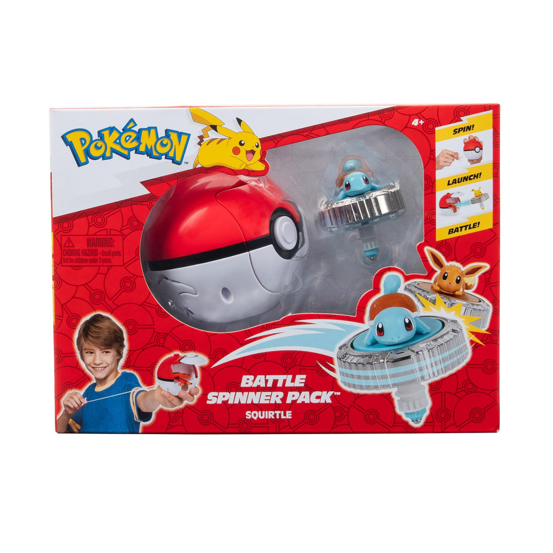 Pokémon Squirtle Battle Spinner Pack with Poké Ball Launcher (EMEA Exclusive)