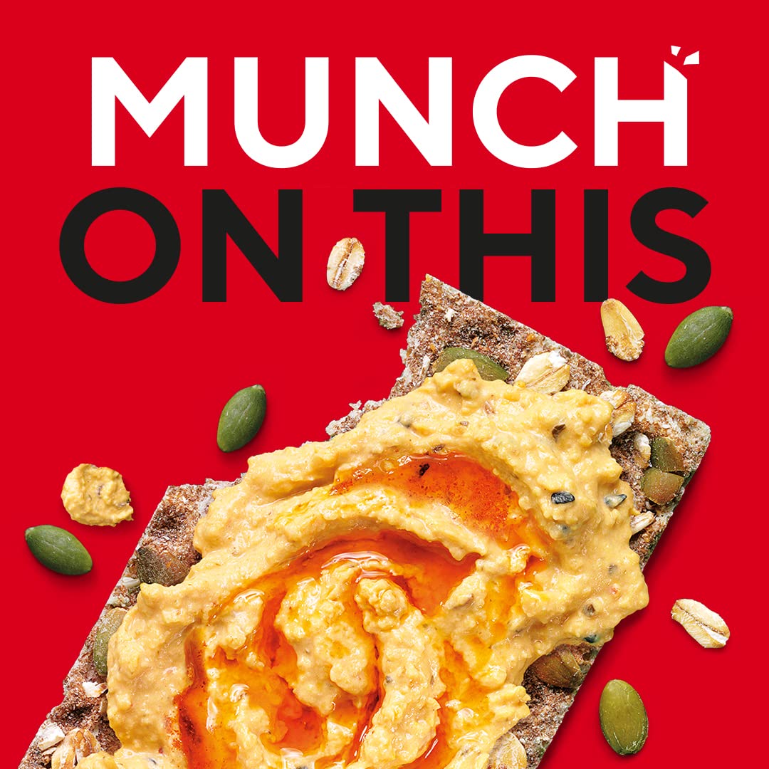 Ryvita Pumpkin Seed and Oat Crispbread - High Fibre Snack | 8 x 200g Pack 5