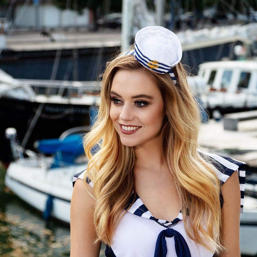 Boland Sailor Girl Tiara Hat with Anchor Embroidery 4
