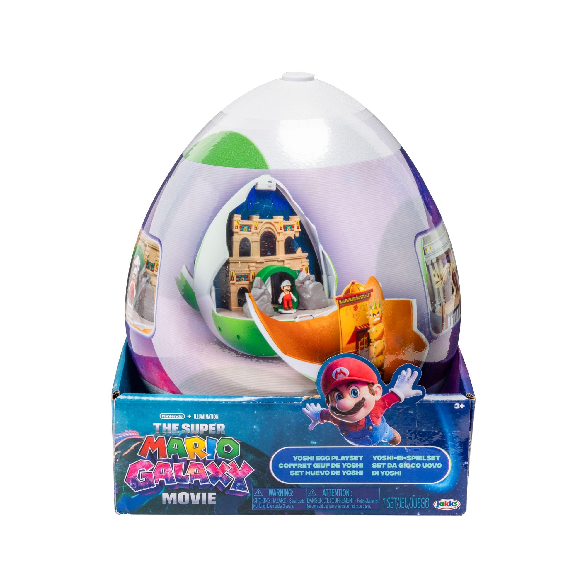 THE SUPER MARIO BROS. MOVIE Yoshi Egg Playset with Fire Mario & Yoshi Figures | Compatible with 4cm Figures 7